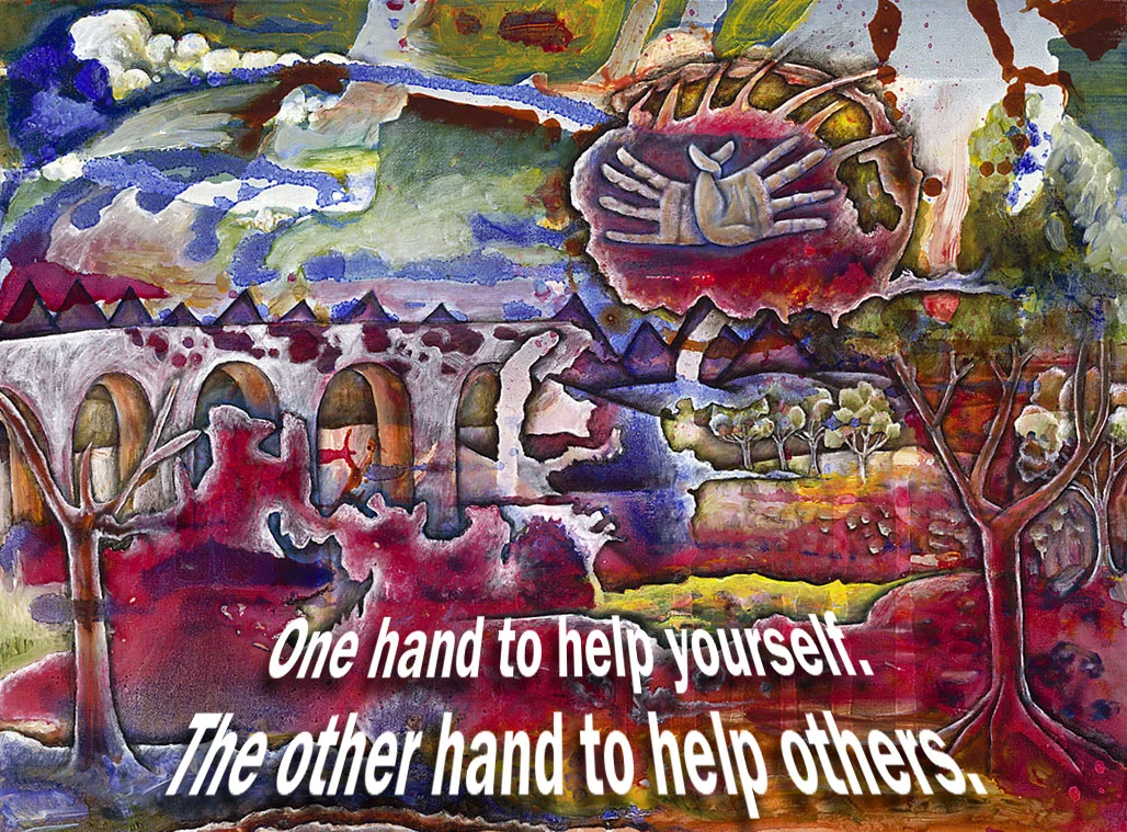 Helping Hands, Oil on canvas, 2007