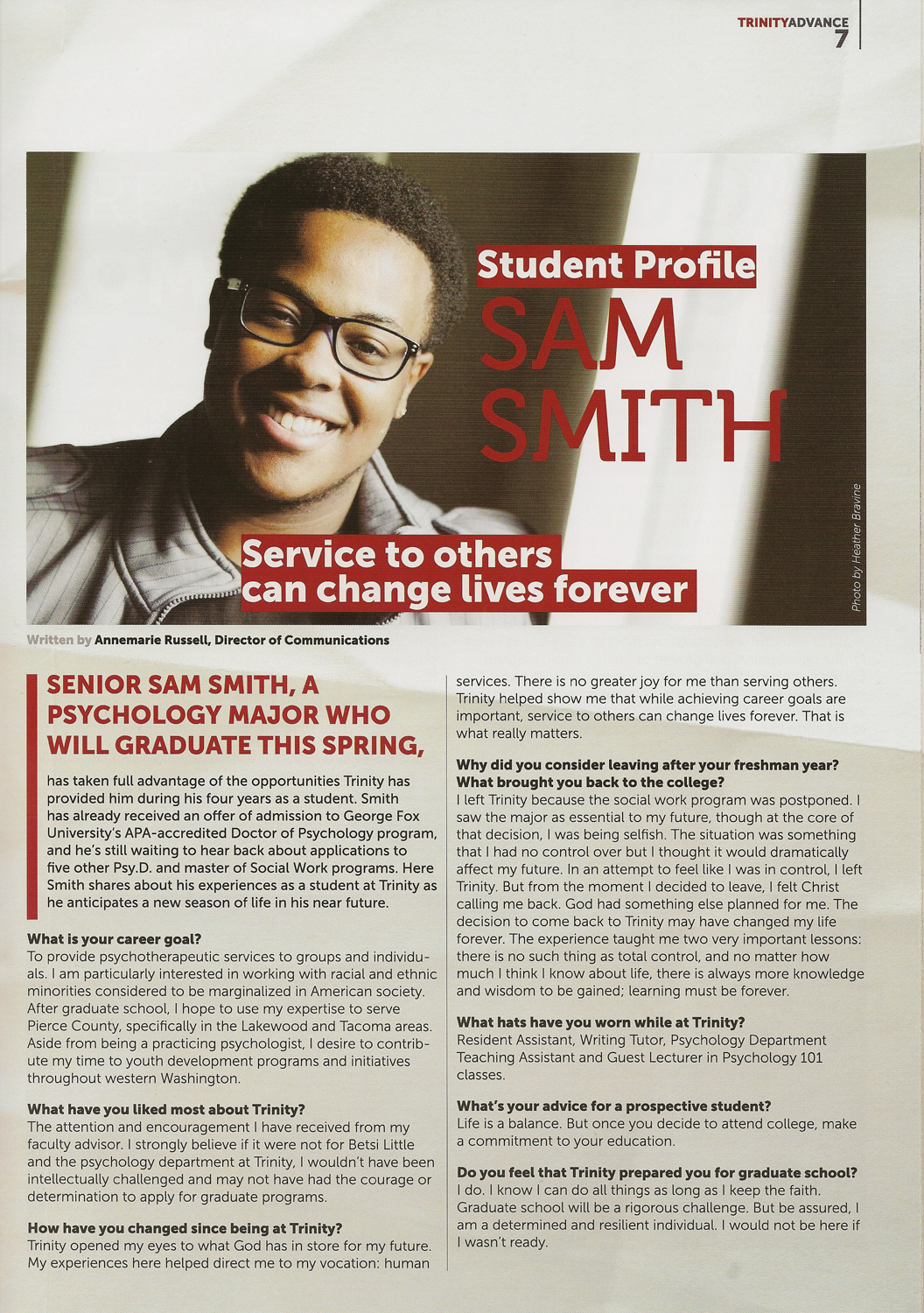 Student at Trinity