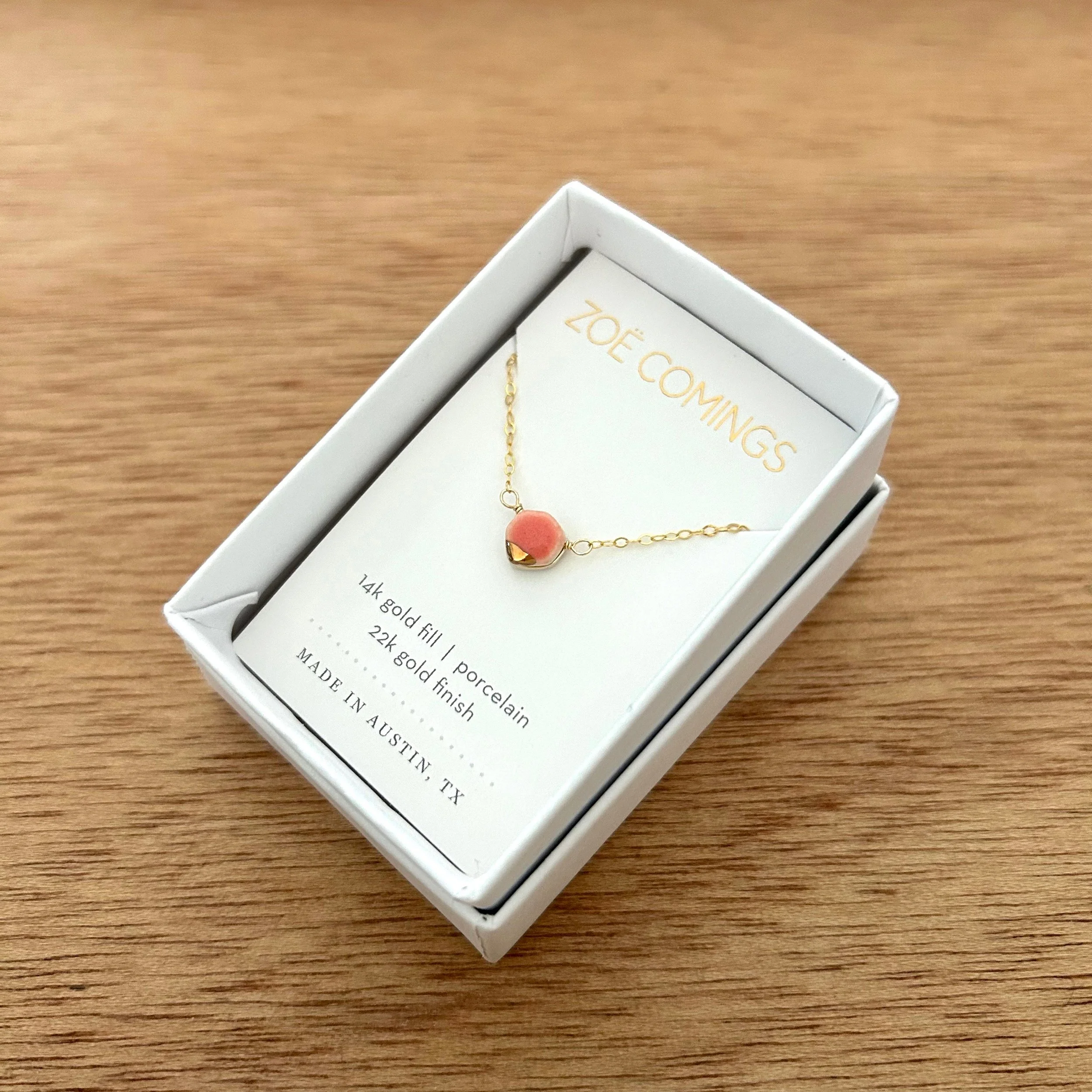 ZOË COMINGS teeny geo necklace, hot pink:gold, boxed a.jpg