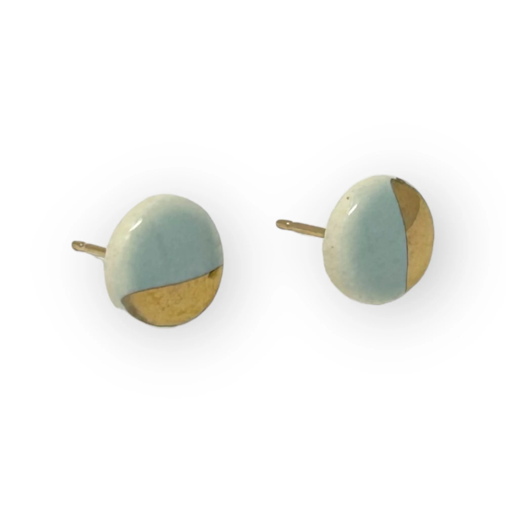 ZOË COMINGS pebble studs, pale blue:gold angle p.jpg