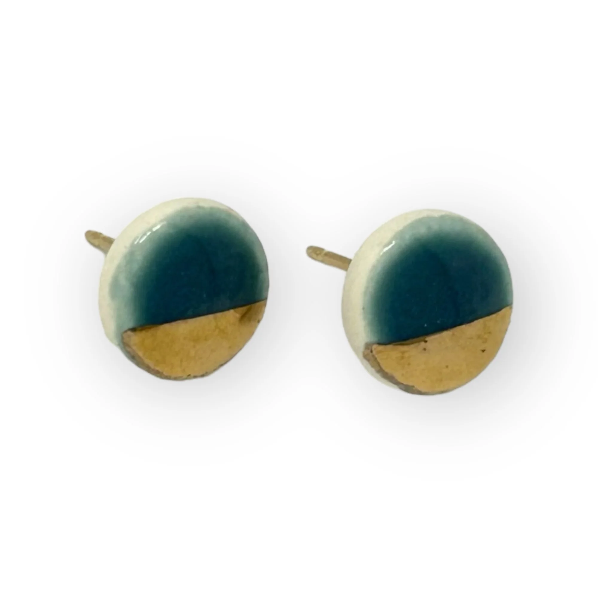 ZOË COMINGS pebble studs, slate:gold angle p.jpg