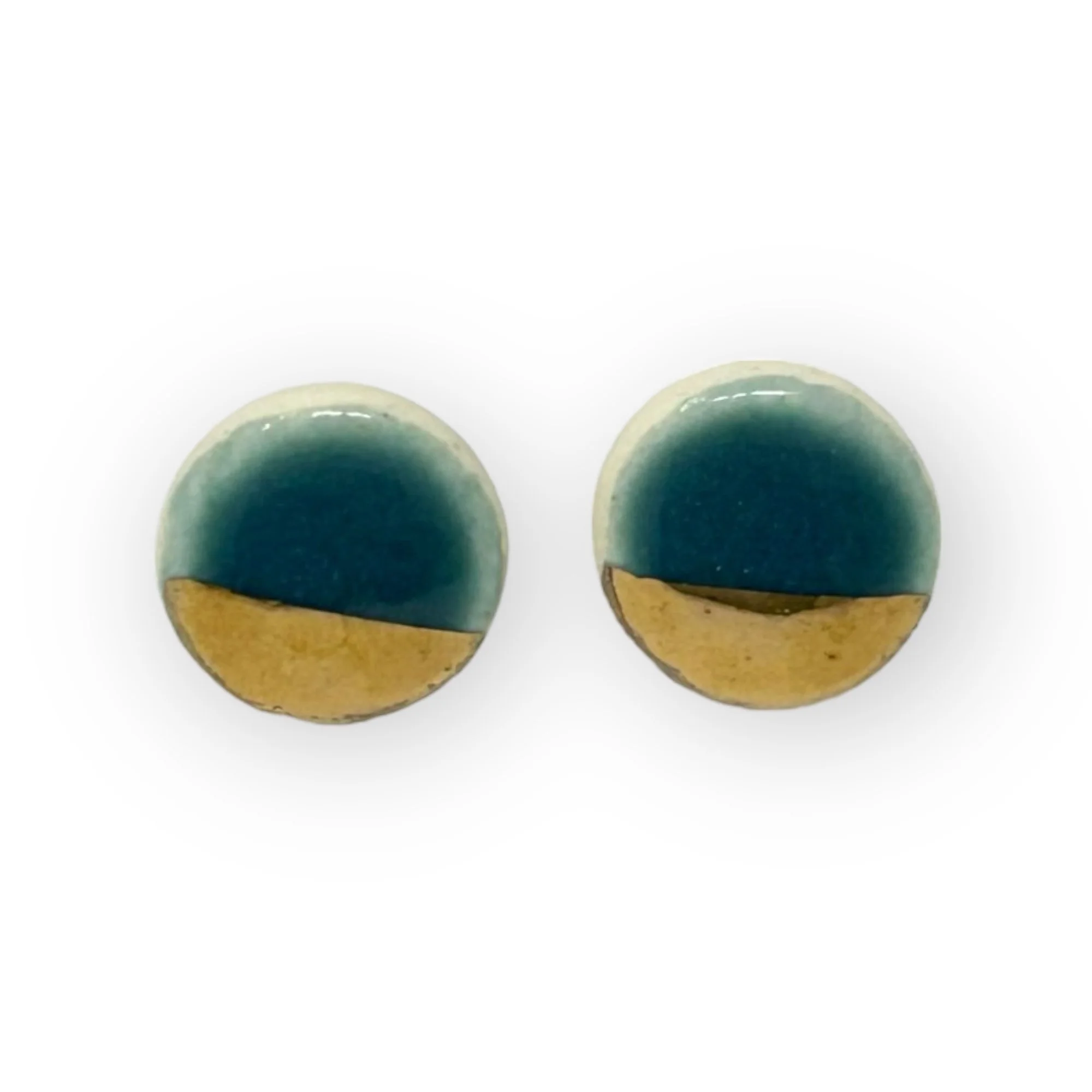 ZOË COMINGS pebble studs, slate:gold p.jpg