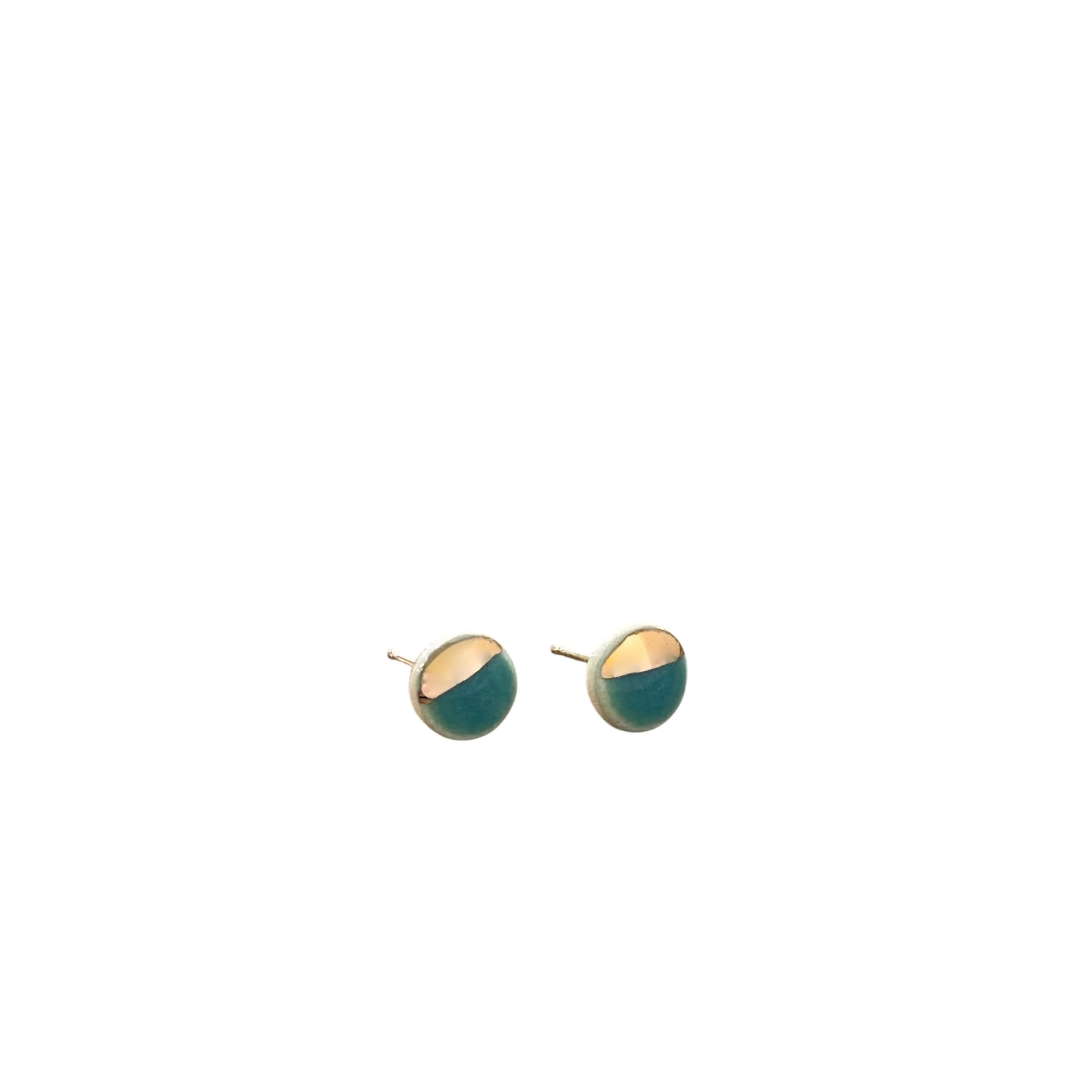ZOË COMINGS tiny pebble studs, teal:gold, wbg a.jpeg