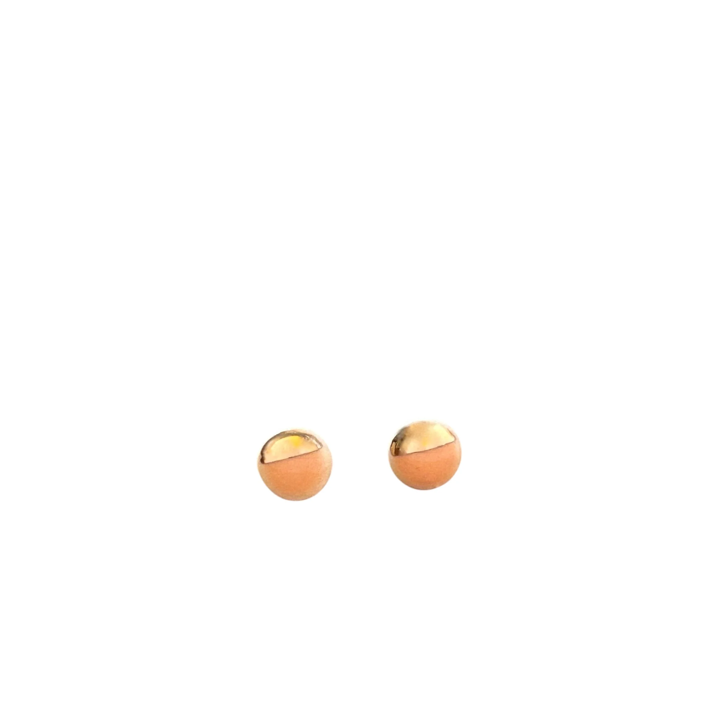 ZOË COMINGS tiny pebble studs, bright orange, wbg.jpeg