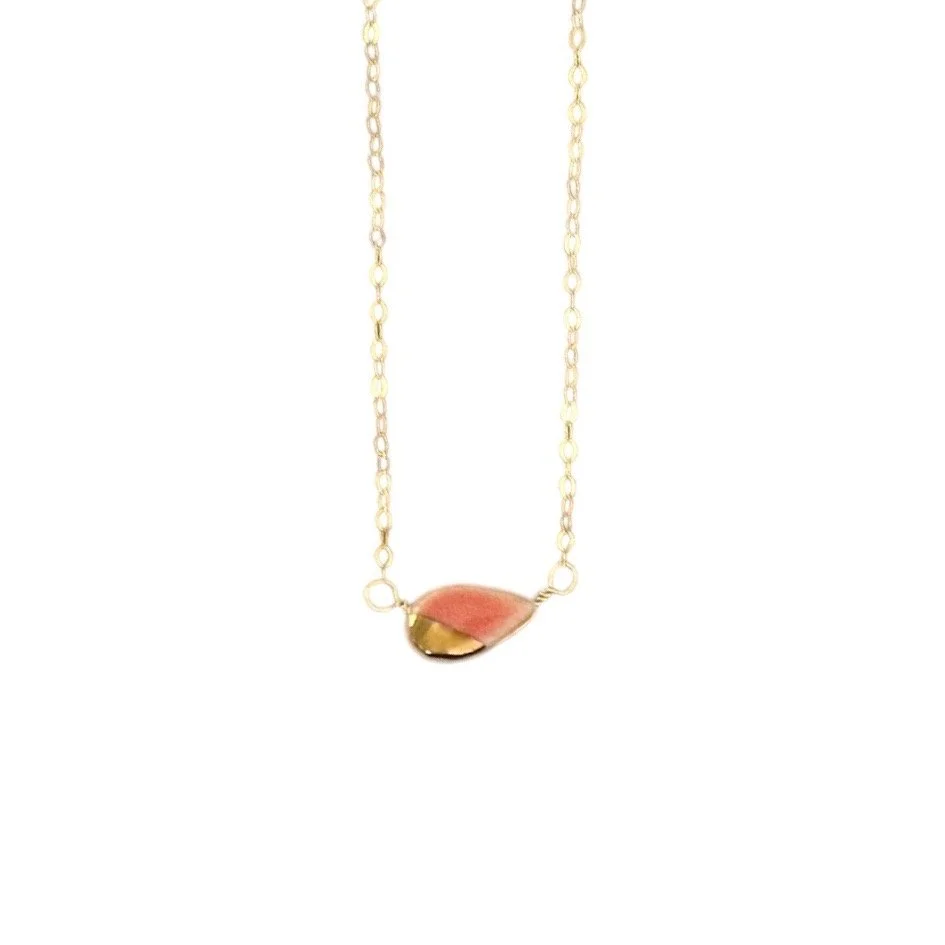 ZOË COMINGS teeny petal necklace, coral:gold, wbg.jpg