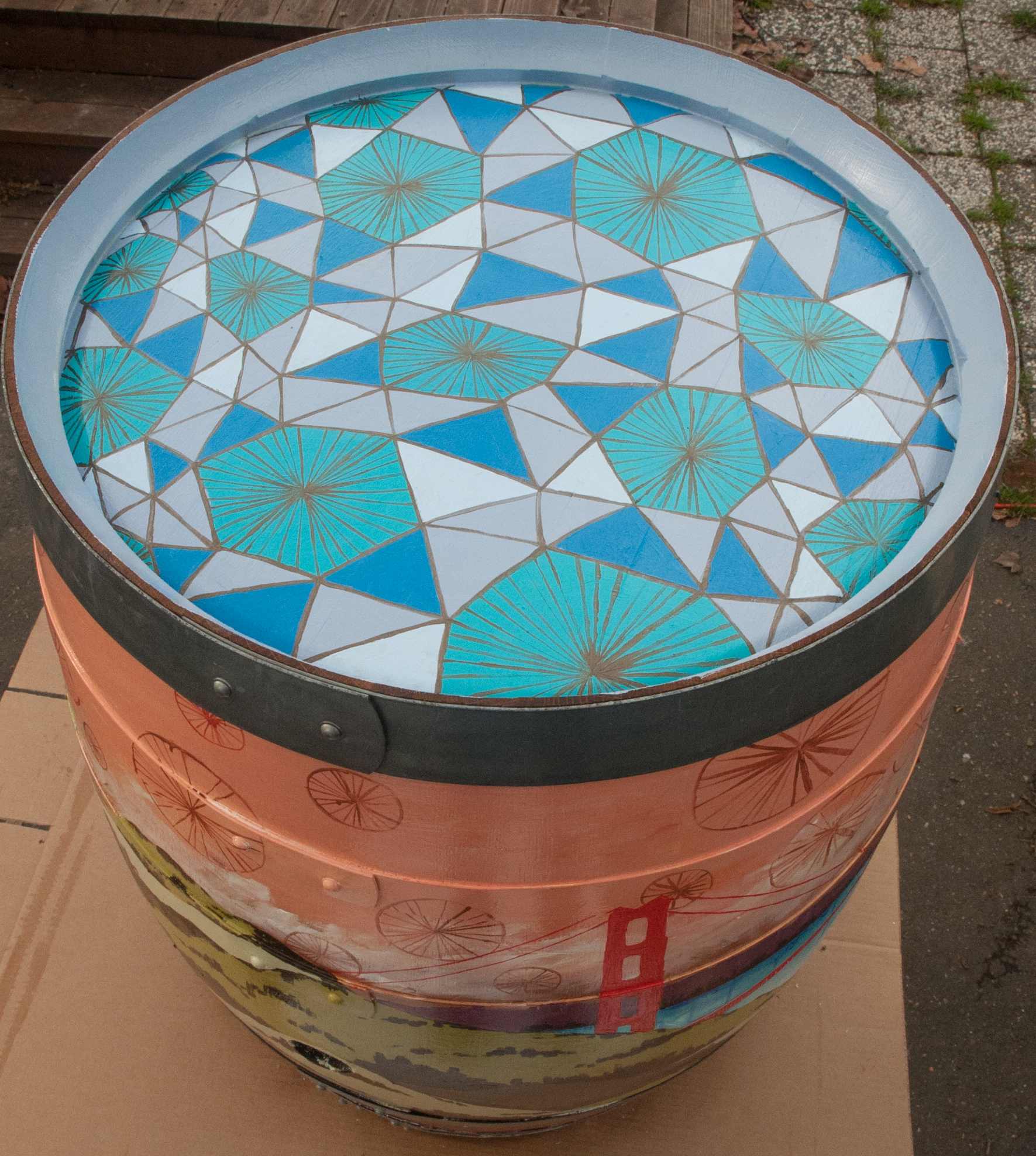 Kokomo Wine Barrel Design Top