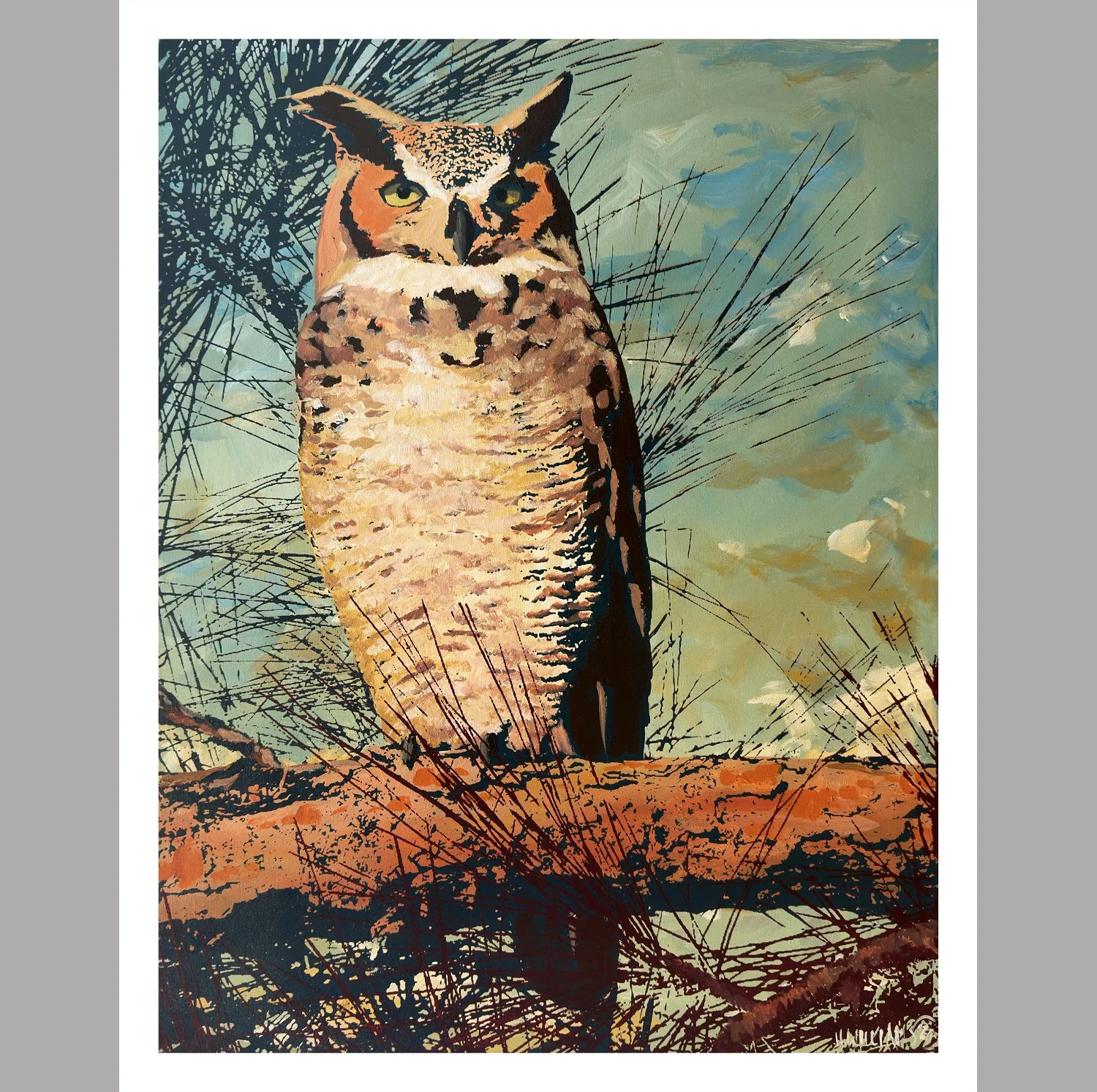 guarding the pine giclee crop.jpg