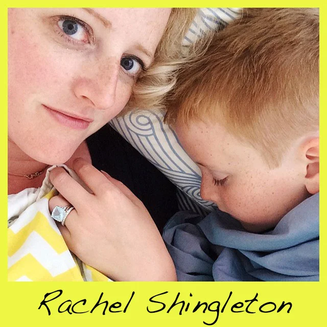 Rachel Shingleton , claims to never found a color that she doesn't love. Rachel is a mom of two boys and the founder of Pencil Shavings Studio based in Oklahoma City. Where she designs stationery products and blogs about how to integrate color into everyday style and home decor.