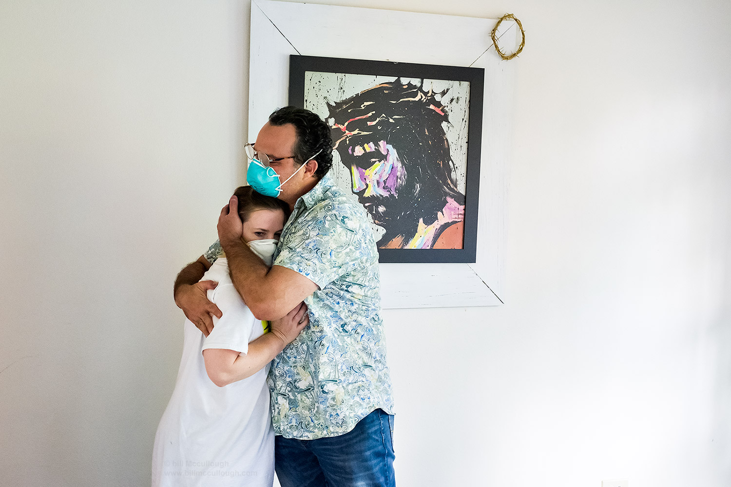  Janet and Alfredo after their home was flooded by Hurricane Harvey, Dickinson, Texas, 2017. On assignment for New York Magazine. 