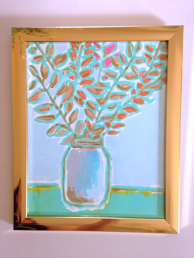And then framed it. 