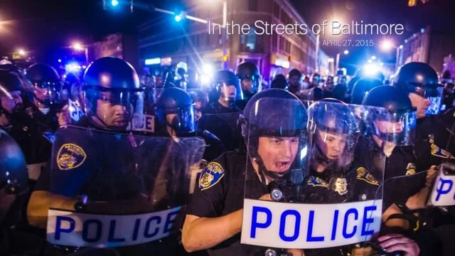 A Night in the Streets with Baltimore Protestors