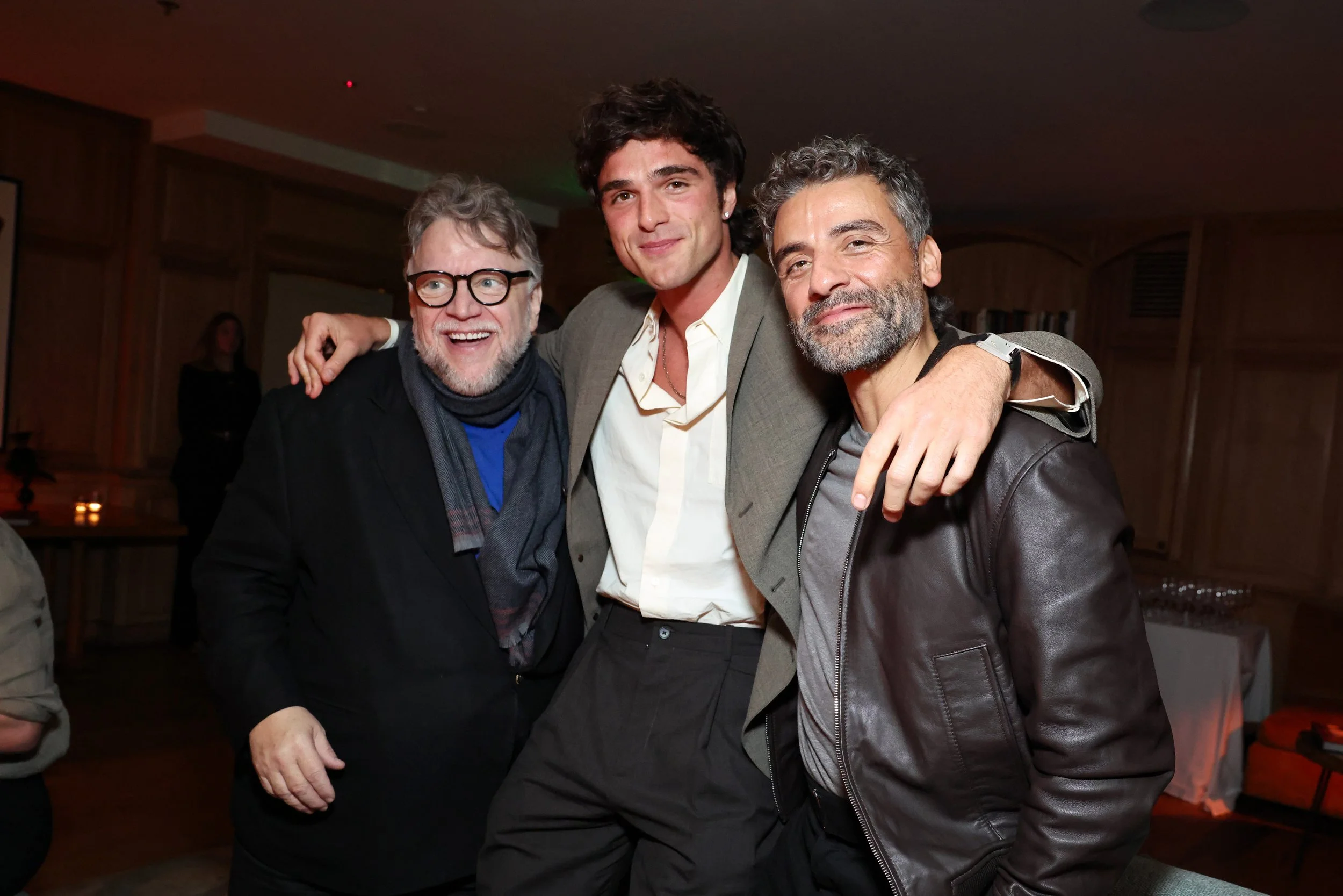 Guillermo del Toro, Jacob Elordi & Oscar Isaac