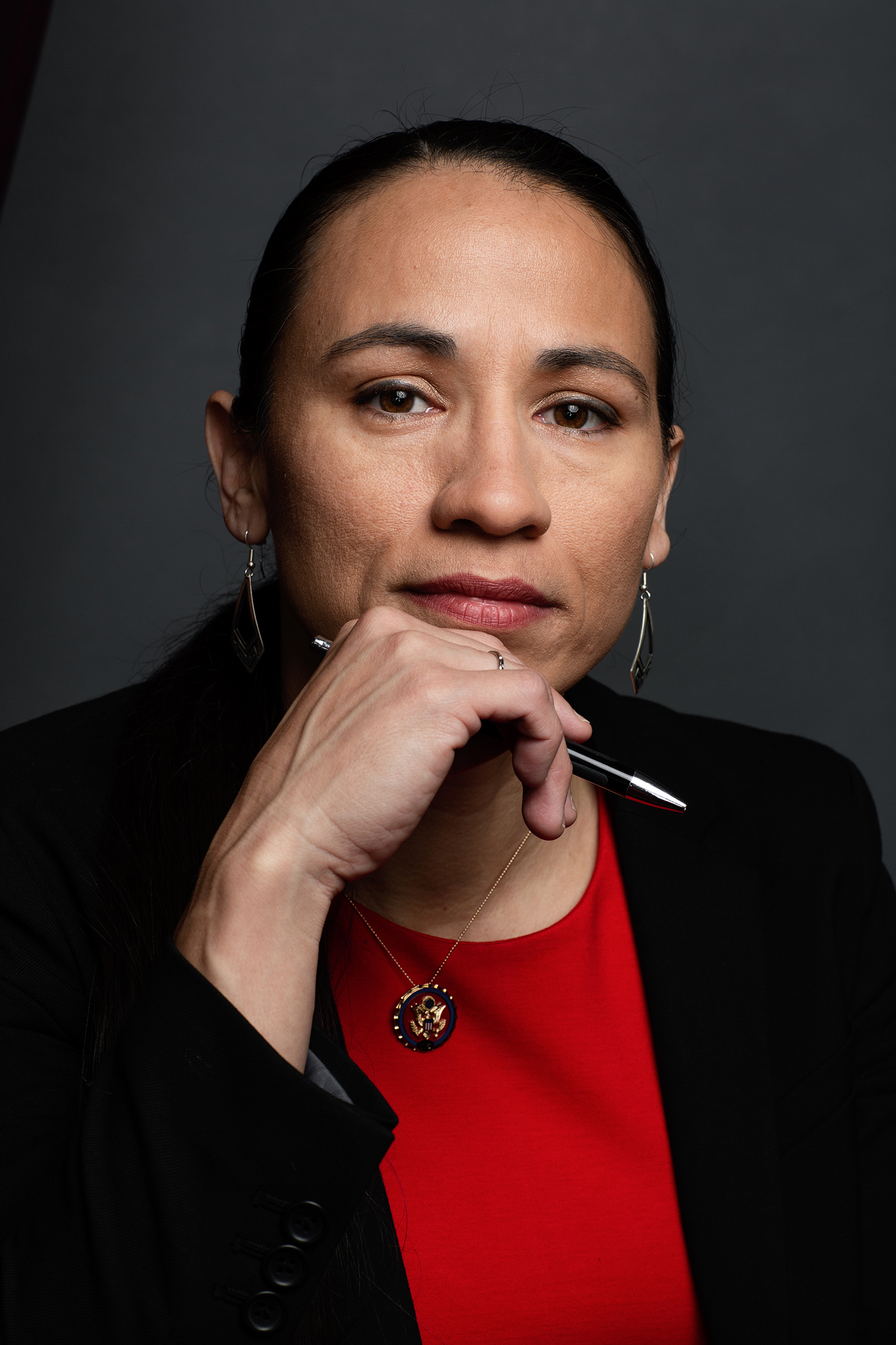  Sharice Davids *****HOLD FOR WOMEN IN CONGRESS PROJECT**** Sharice Lynnette Davids  is an American attorney, former mixed martial artist and politician serving as the U.S. Representative for Kansas's 3rd congressional district since 2019. A member o