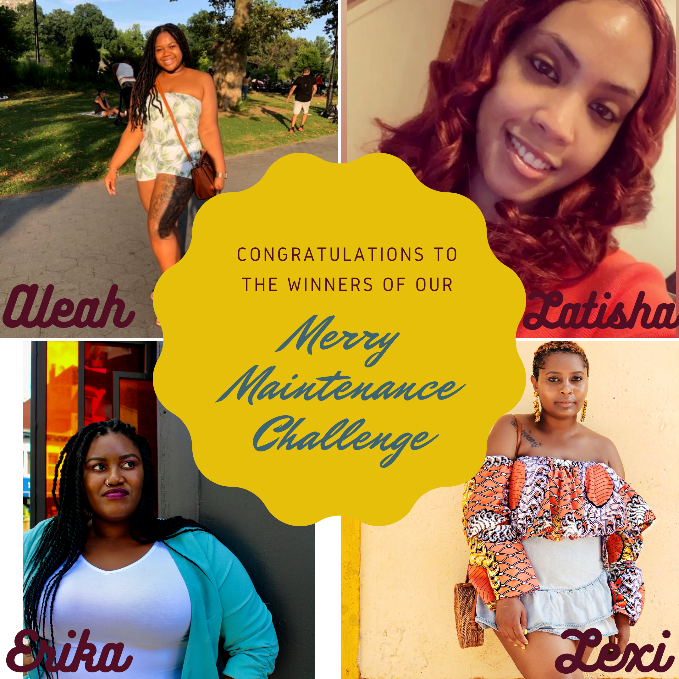 Congrats to our Merry Maintenance Challenge Winners!