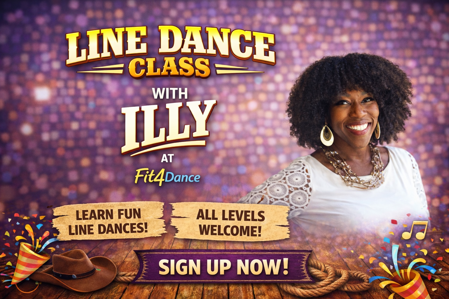 Line Dance Class  w/ ILLY