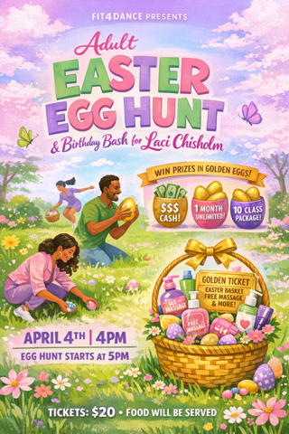 Adult Easter Egg Hunt &amp; Laci's Birthday Celebration