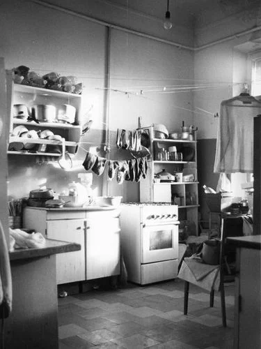 Communal kitchen in Soviet Era Russia