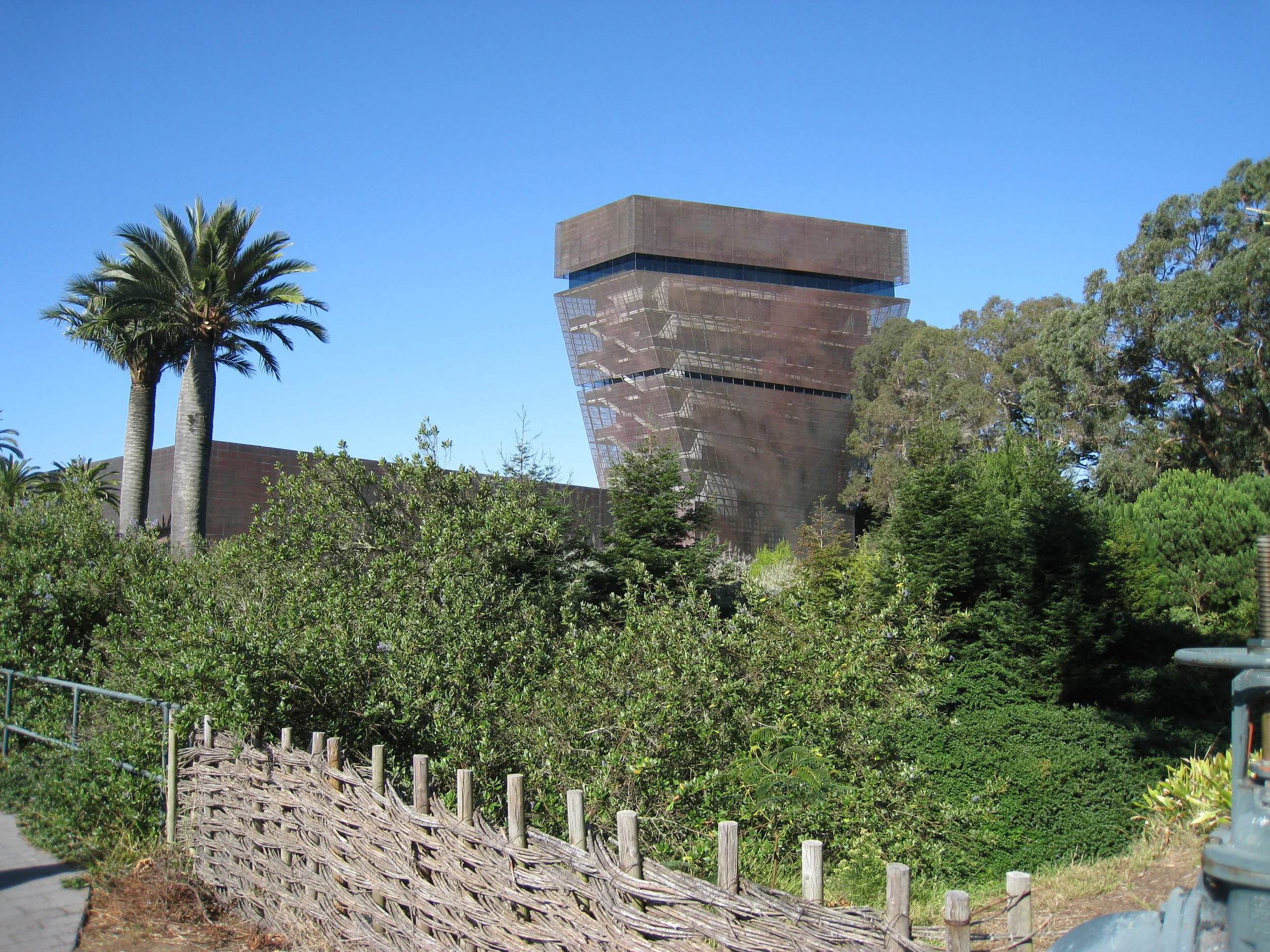 Observation tower rising above the tree canopy.