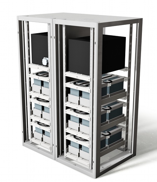 The Tesla Powerwall battery would be replacing a home battery storage system similar to this 10kW system.