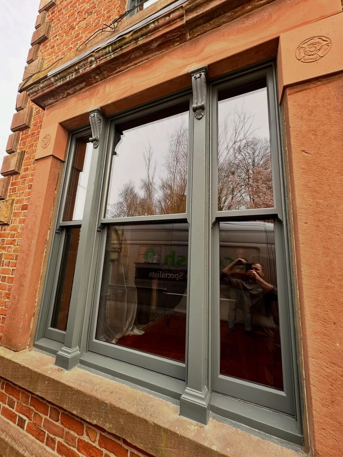 Fourteen sash windows complete over the past couple of weeks. A mixture of complete new windows and some restorations with new accoyawood sash&rsquo;s installed. Our customer already can&rsquo;t believe how much of a difference the windows are making