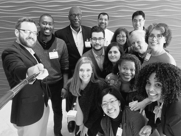 AIA Diversity & Inclusion Council 2016 - R to L (Front to back) - Marcia Calloway, Rosa T. Sheng, AIA, Jeff Ostrander, Renee Kemp-Rotan, AIA, Linsey Graff, Associate AIA, Lisa Chronister, AIA, Greg Burke, AIA, Lori Garrett, AIA, Tania Salgado, AIA, Brent Castro, Associate AIA, Bryan C. Lee Jr. Associate AIA, Yu Ngok Lo, AIA, Bill Bates, FAIA, and Damon Leverett, AIA.