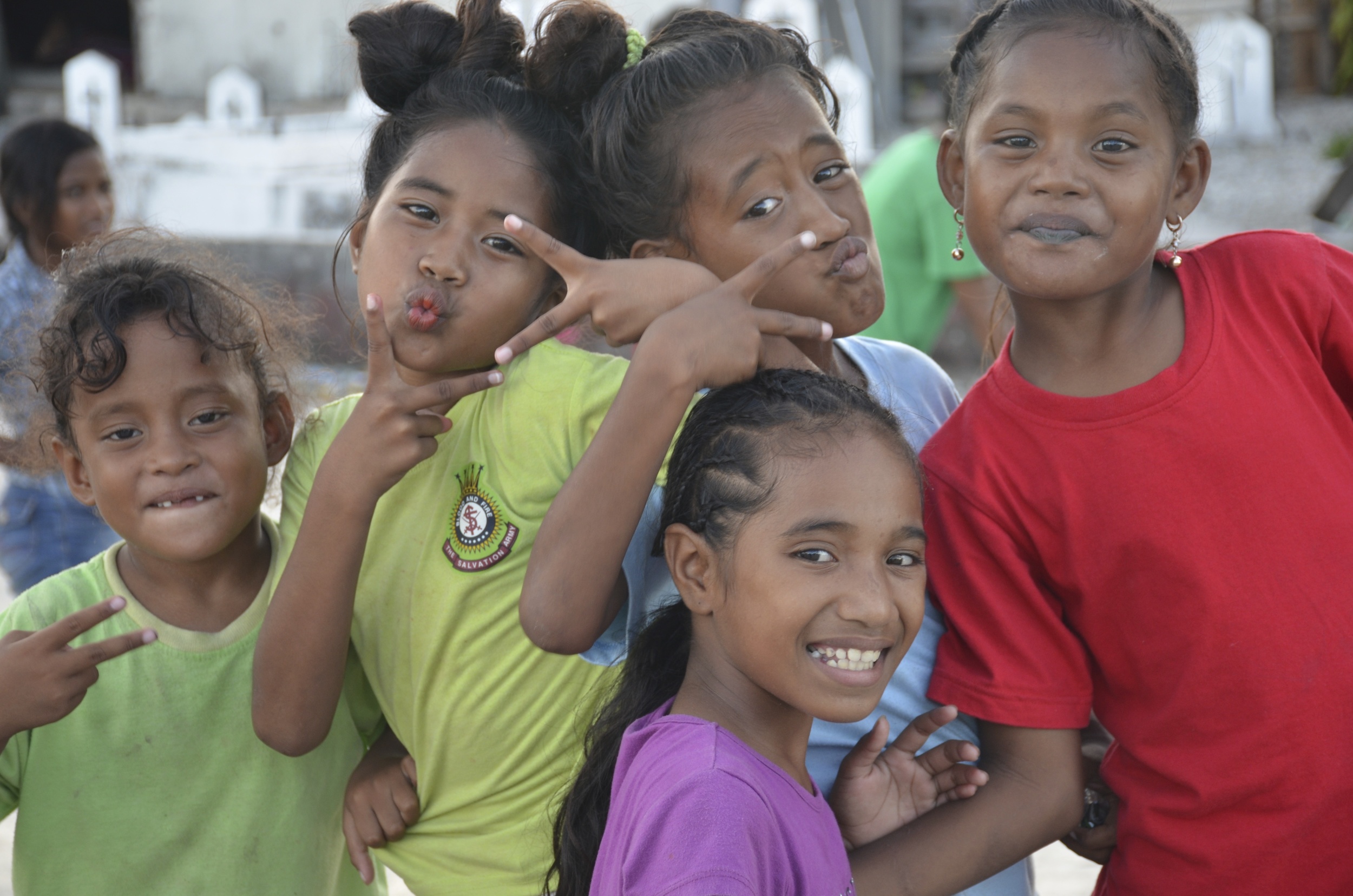  It's impossible to get Marshallese kids to act naturally in front of a camera. 