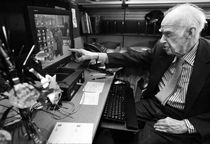 George Austin Hay at this desk at the Department of Transportation. (Photo by Xiaomei Chen for The Washington Post)