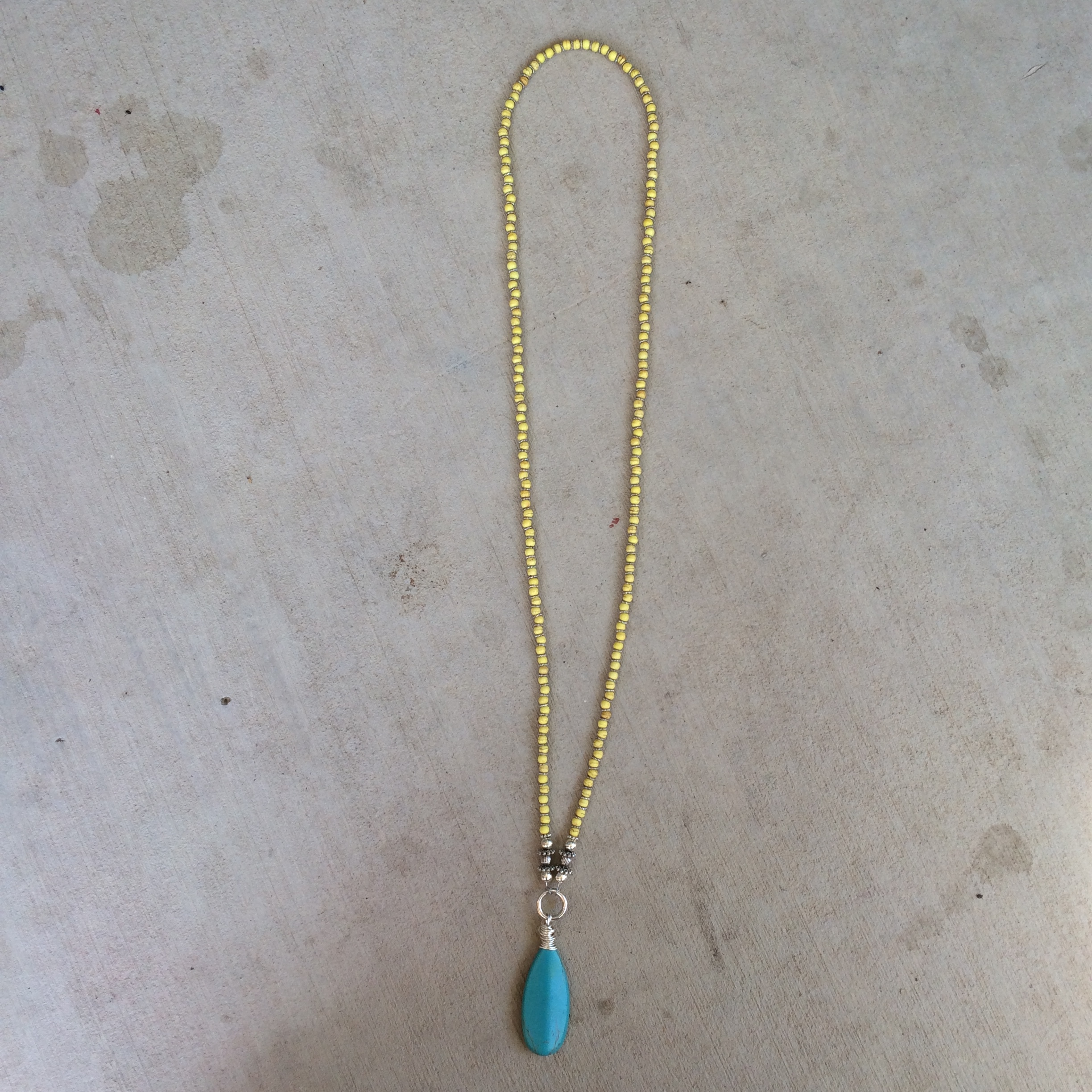 Turquoise Clover 14kt Yellow Gold Plated Necklace