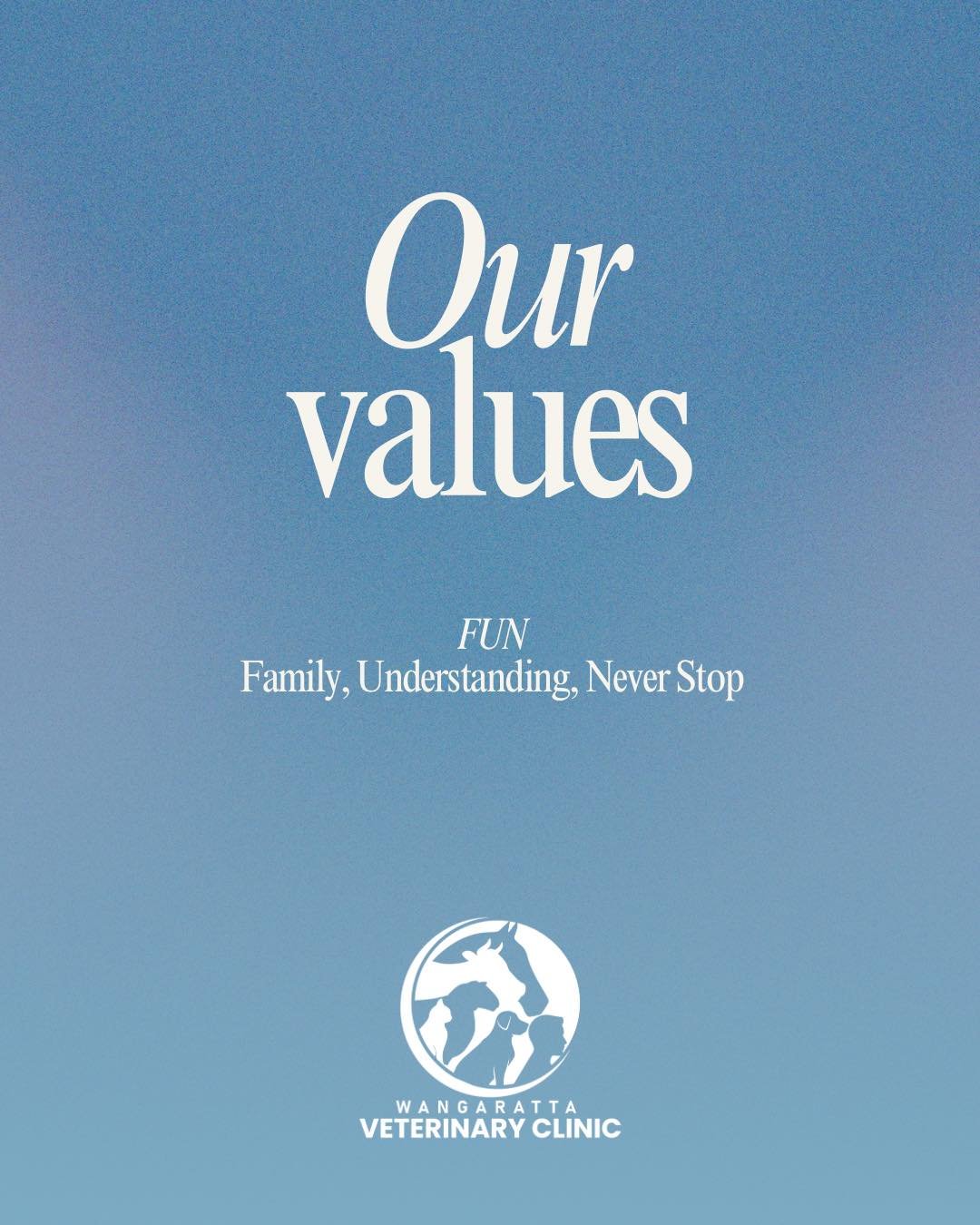 Our values are at the heart of everything we do. 💙

#wangarattavet #wangarattavetclinic #wangaratta #vetclinic