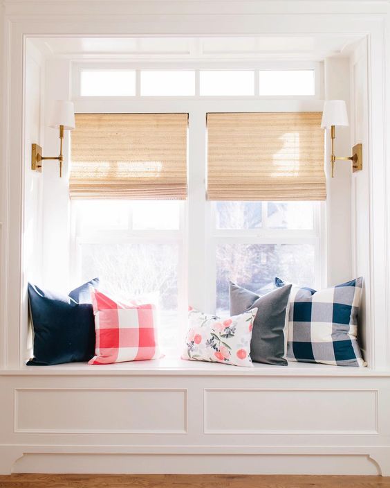 Studio Mcgee used their favorite color palettes (which includes lots of white) and created pops of fresh color. The Navy and Grey are a perfect background for the fresher tones of springy pink. 