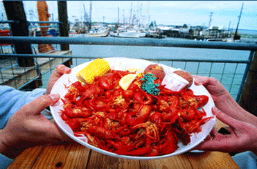 Seafood on the Kemah Boardwalk