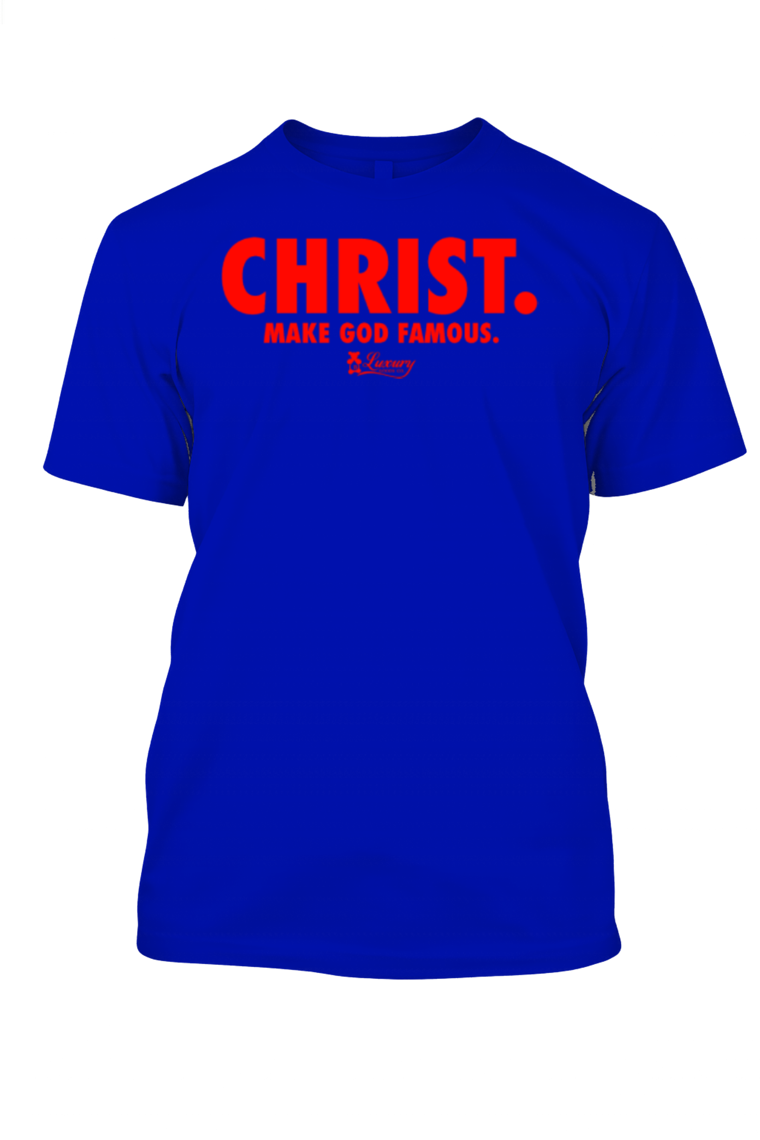 Christ T-Shirt (Blue and Red).png