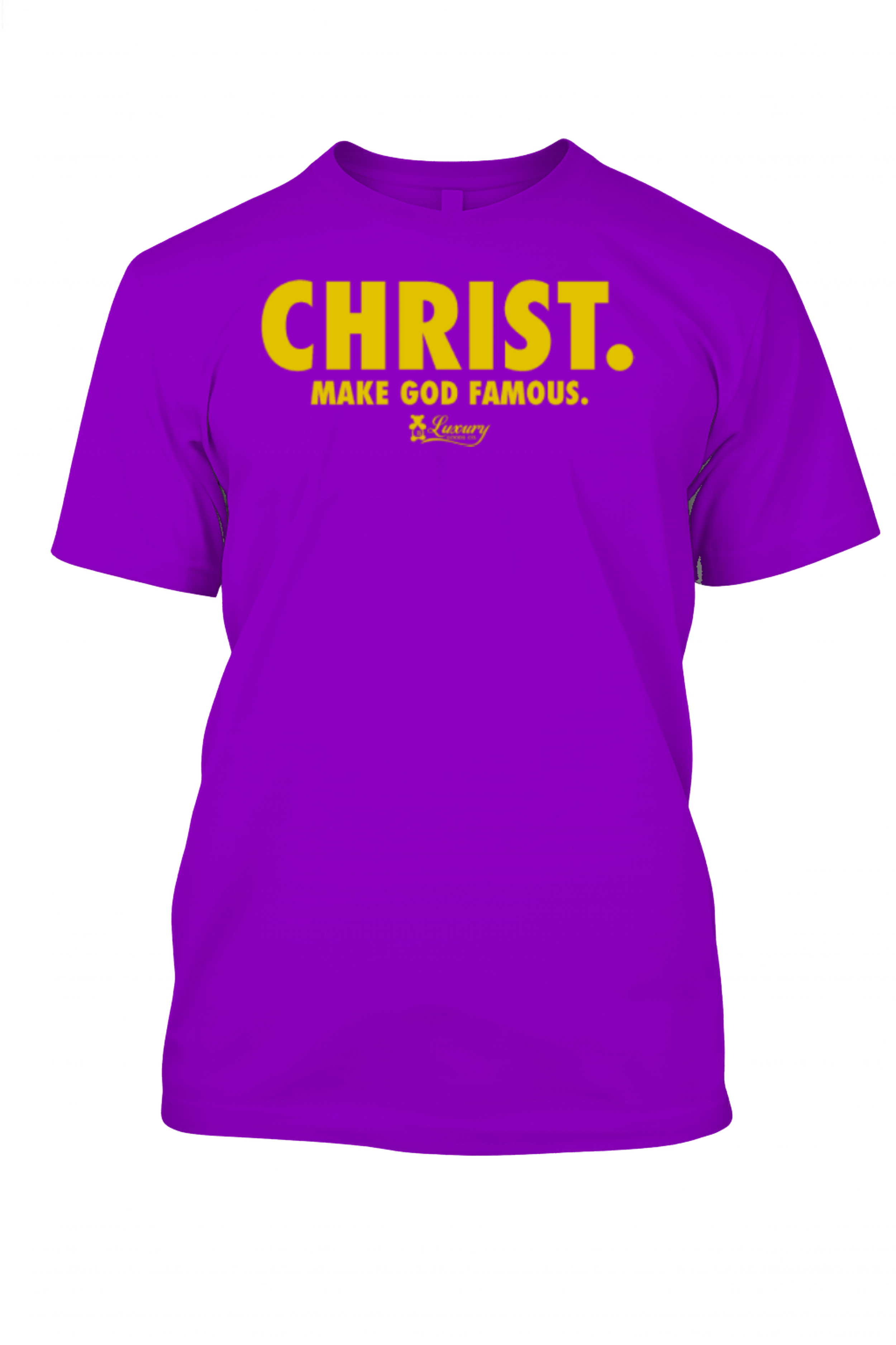 Christ T-Shirt (Purple and Gold).png