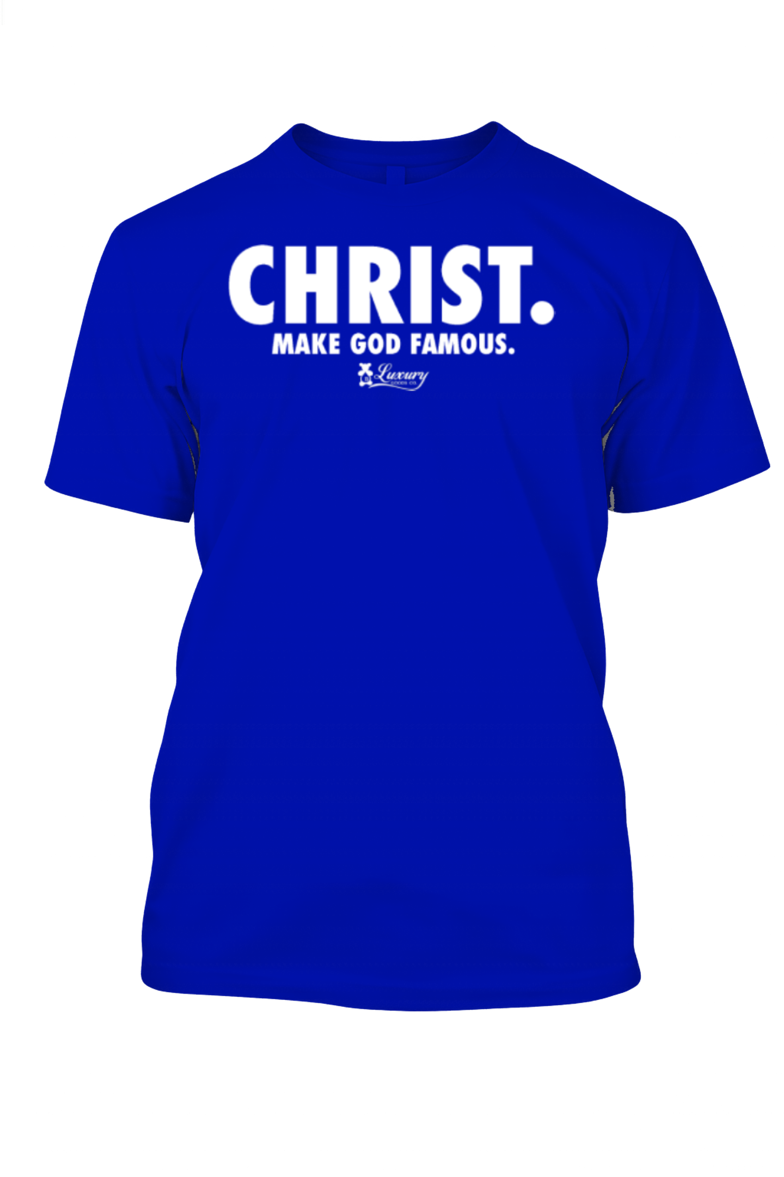 Christ T-Shirt (Blue and White).png