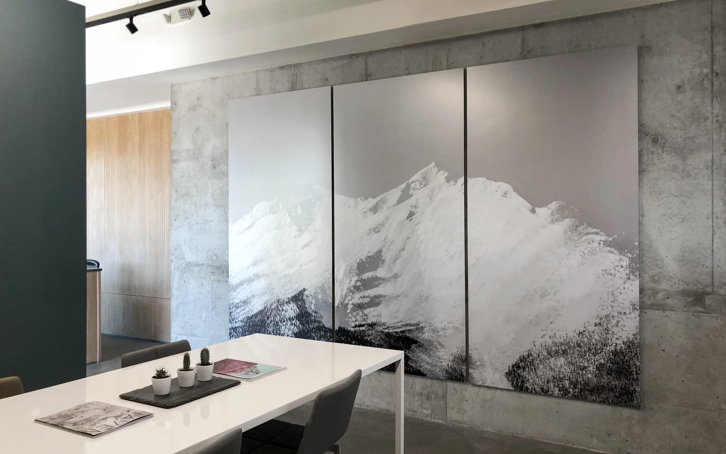 “Summit” 12’ x 8’ Triptych