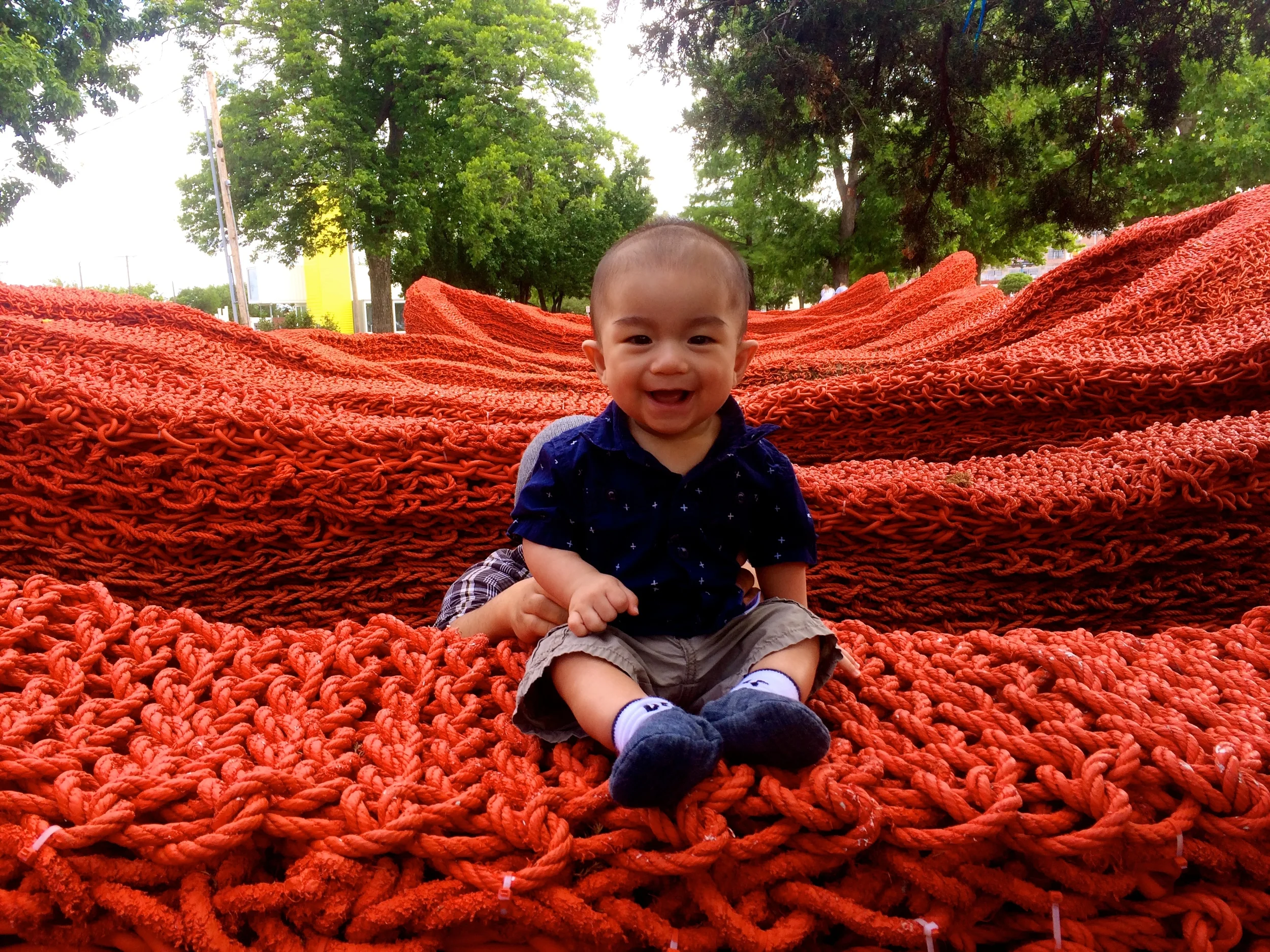 Family Outing to "Terra" by Orly Genger