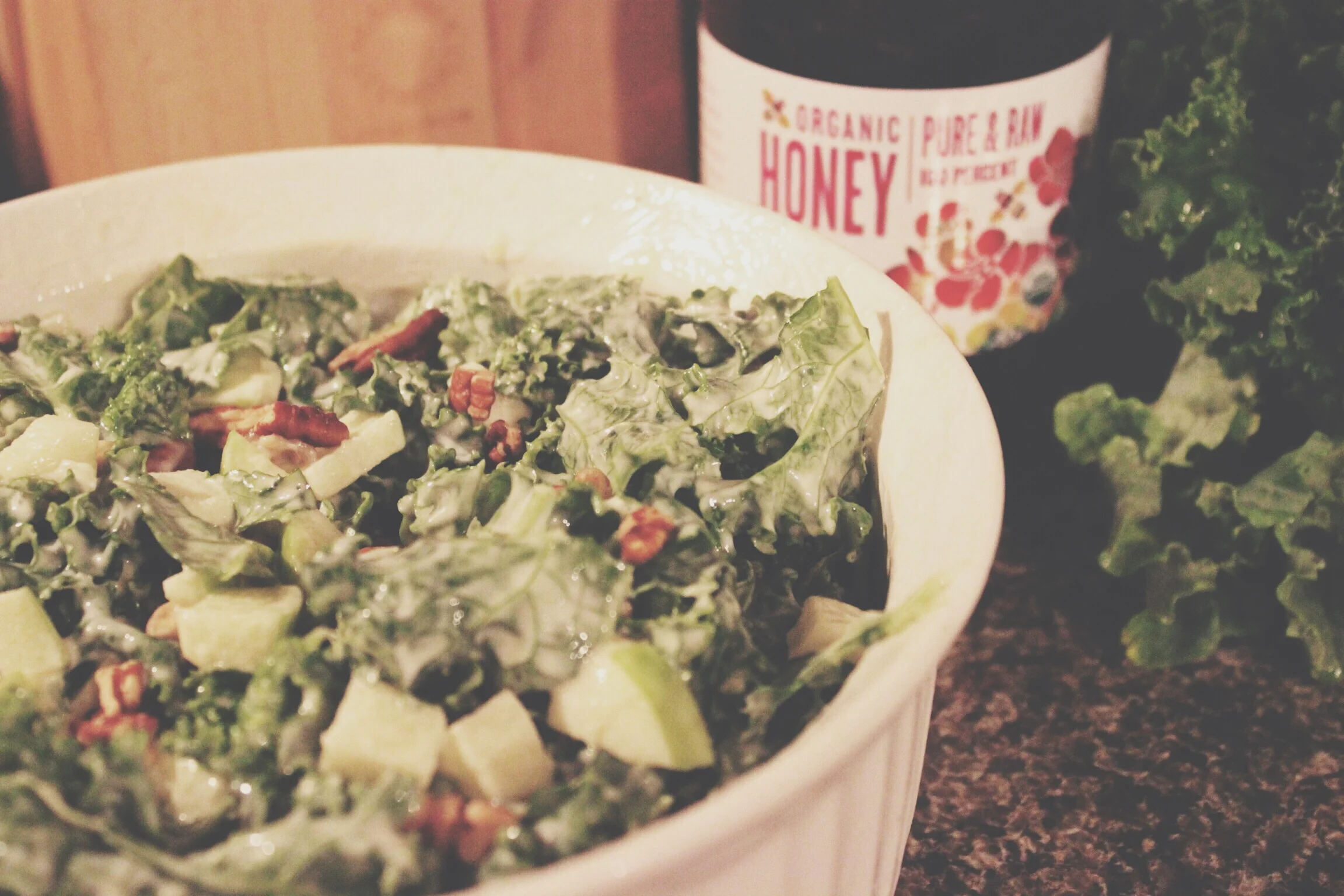 Kale & Honey Apple Pecan Slaw/Salad