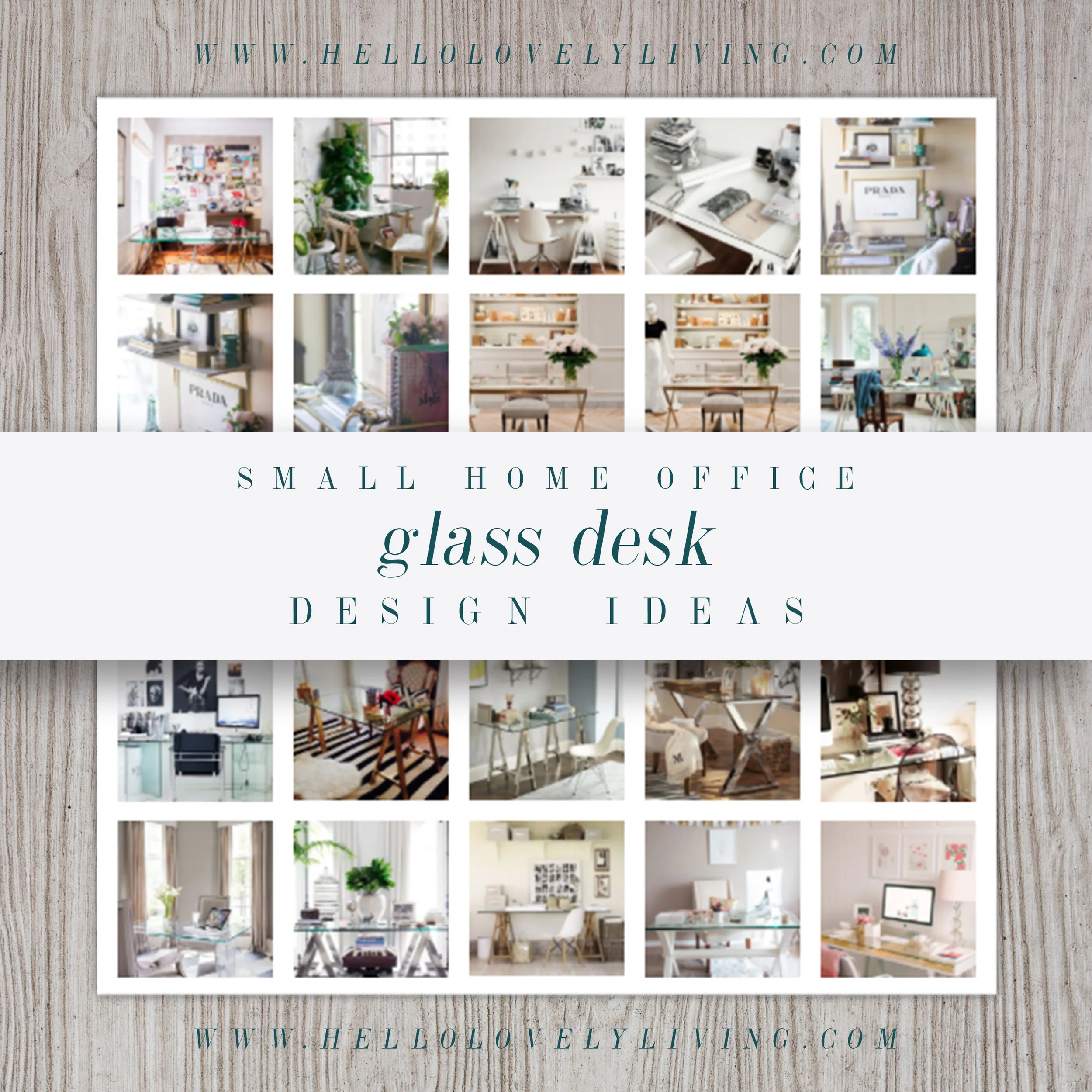 Small Home Office Design Ideas - Glass Desk