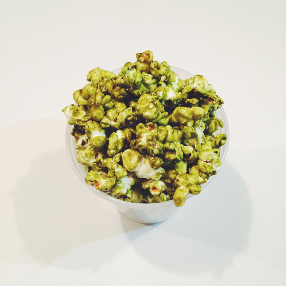 Matcha Monday | Honey Caramel Matcha Popcorn — Hello Lovely Living