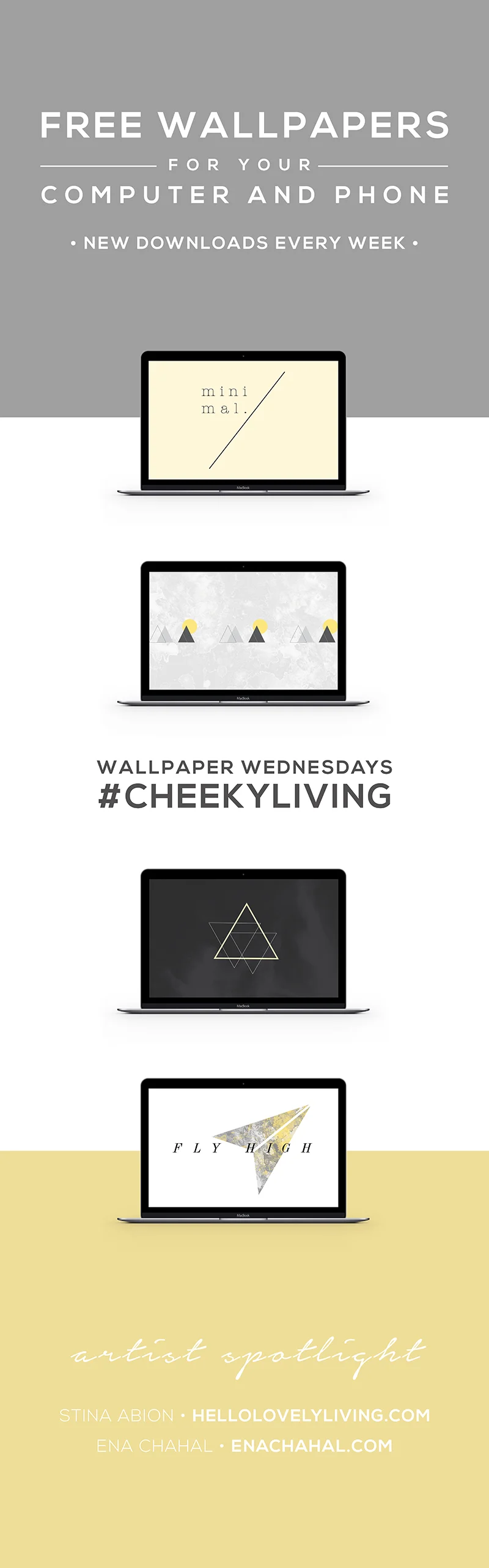 Wallpaper Wednesdays 11 | Minimal Geometric