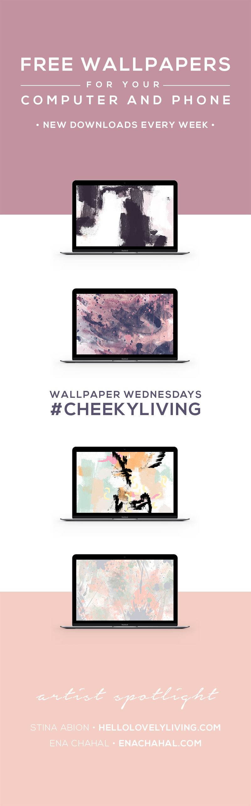 Wallpaper Wednesdays 10 | Abstract Pastels