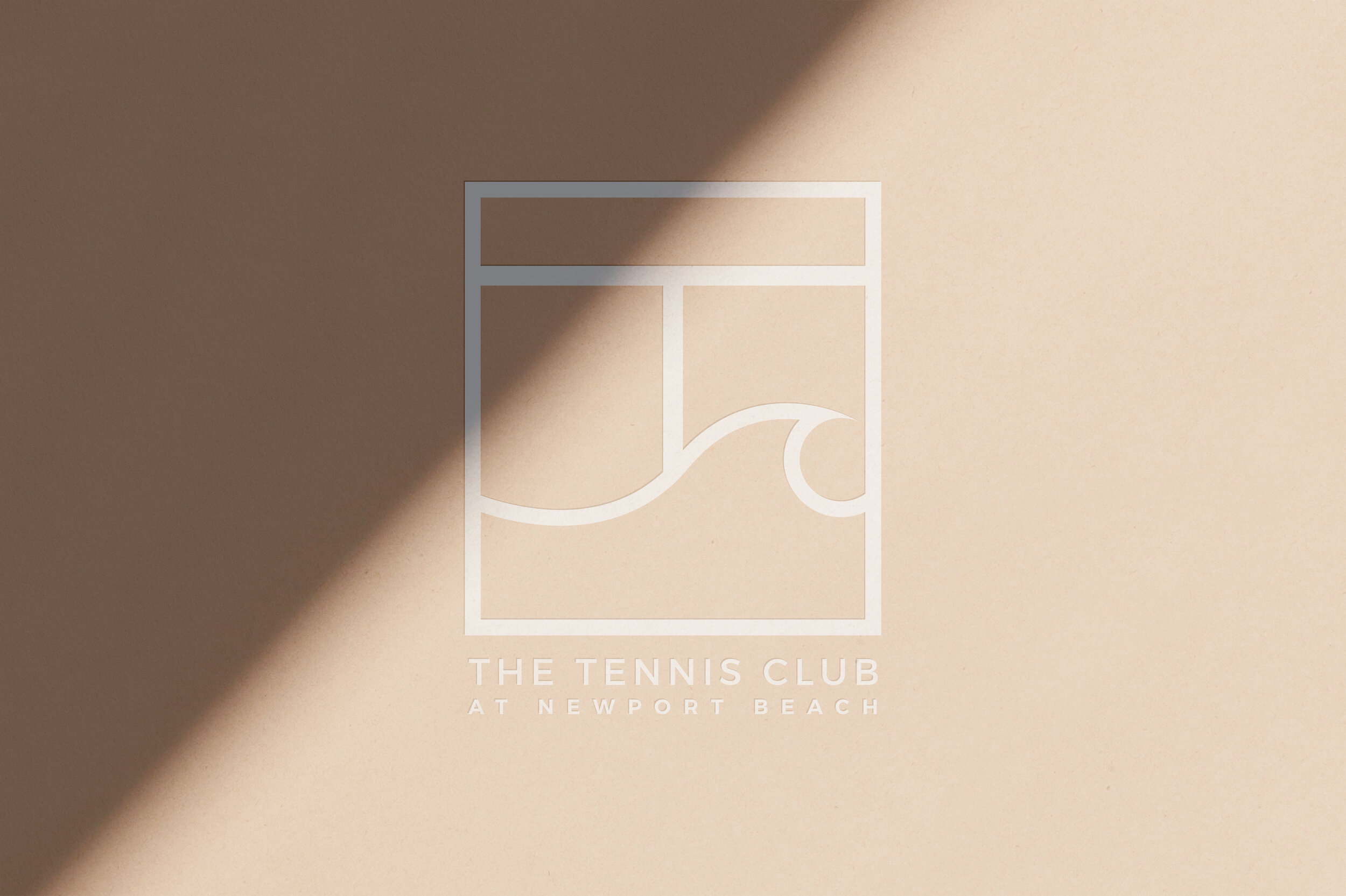The Tennis Club at Newport Beach Logo By Hello Lovely Living