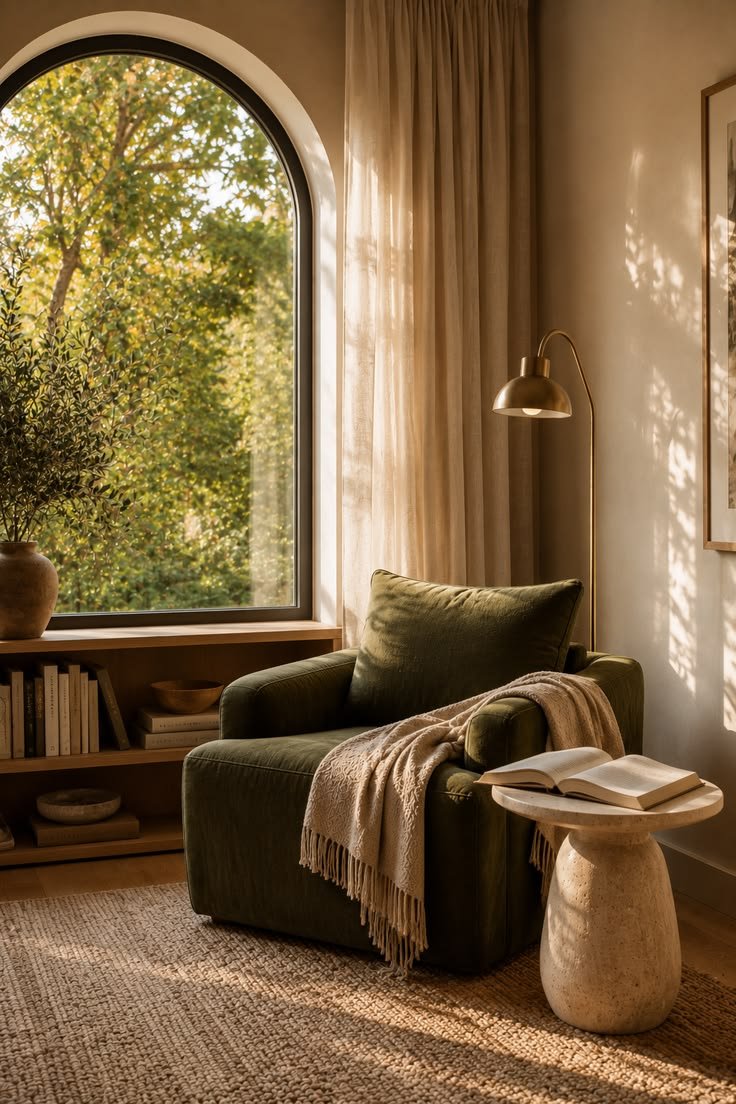 hellolovelyliving reading nook at home