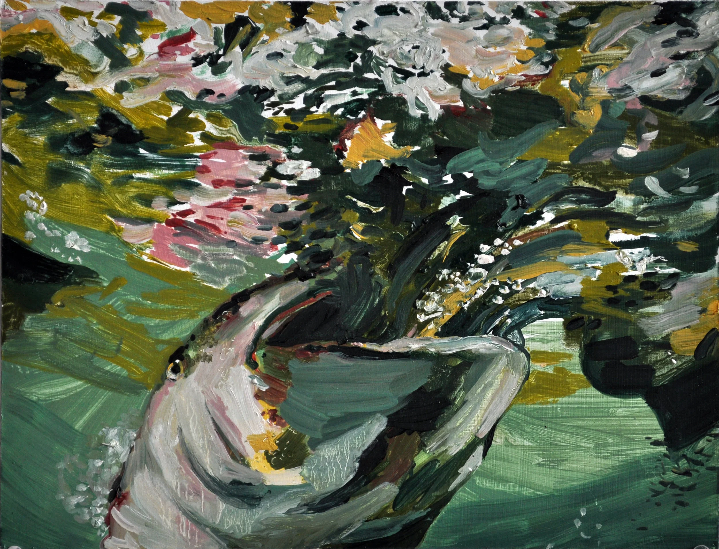 Self Portrait as Charybdis (2013) 11” x 14” Oil on panel