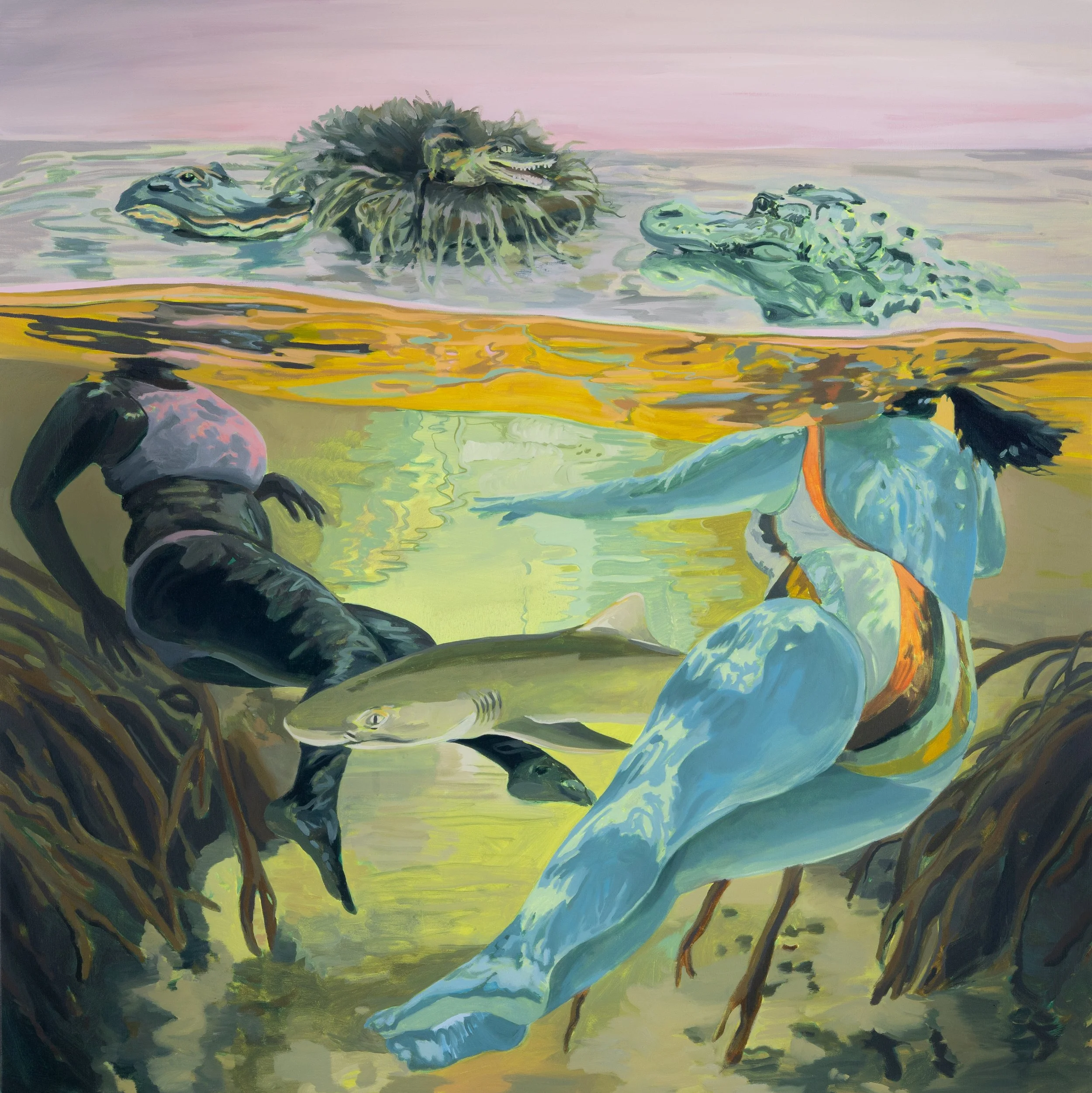  Fairest Creatures (2024)  Oil on canvas  48” x 48” 