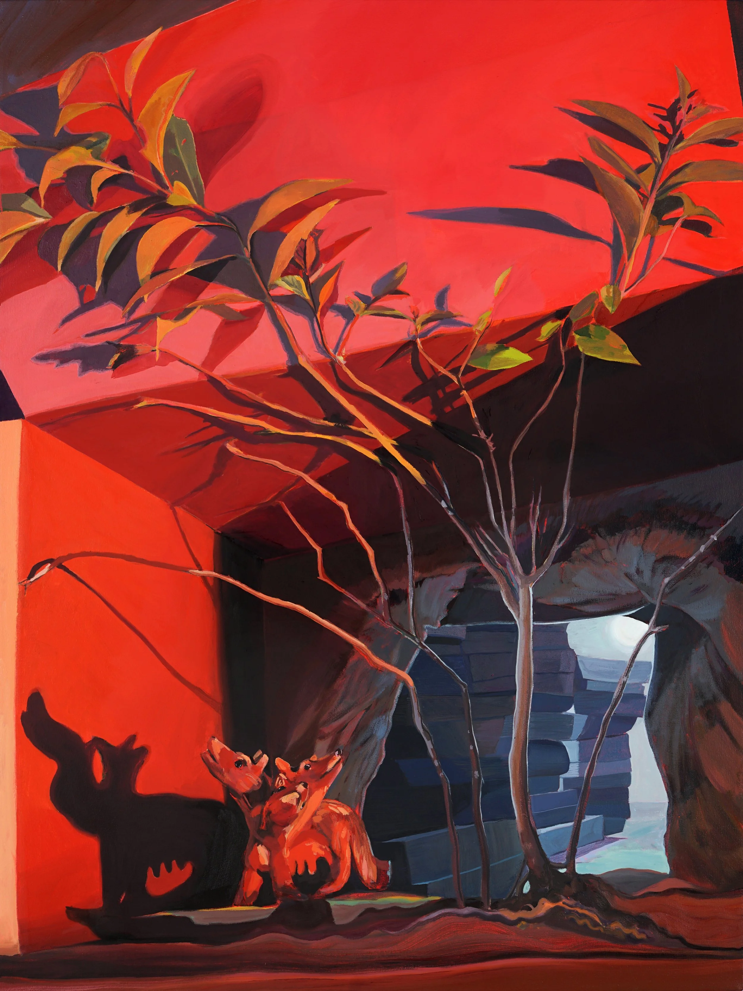  All of Eternity to Love the Dead (2024)  Oil on canvas  48” x 36” 