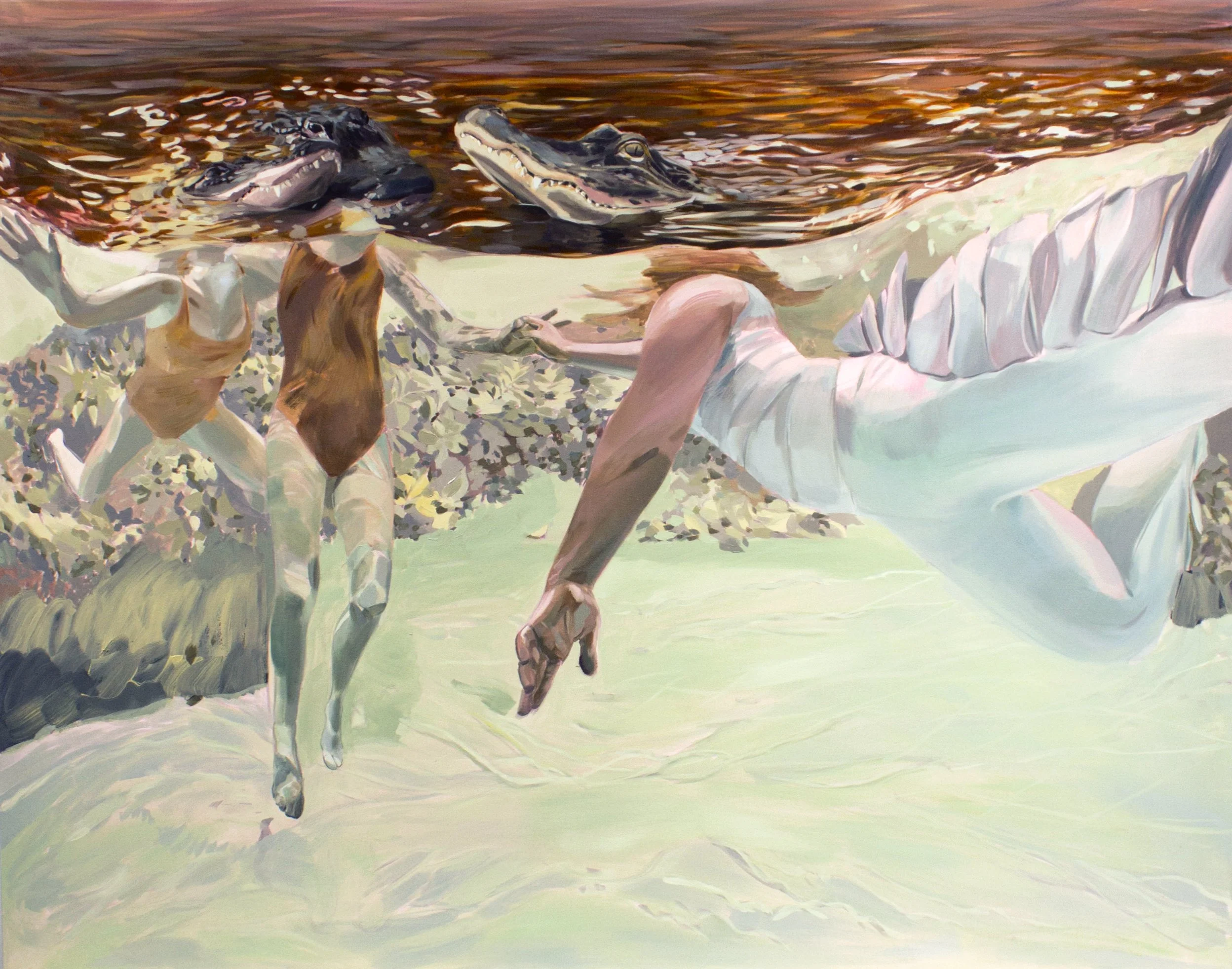  The Weird Sisters (2020)  Oil on canvas  48” x 62” 