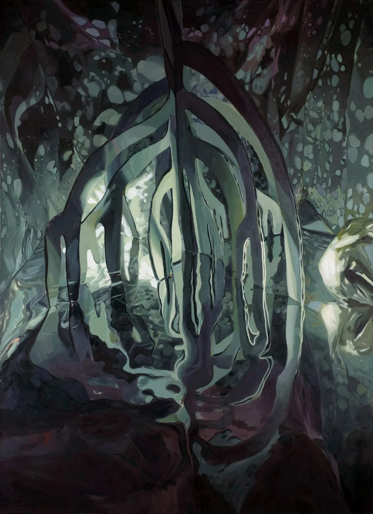  A Moving Grove (2020)  Oil on canvas  66” x 48” 