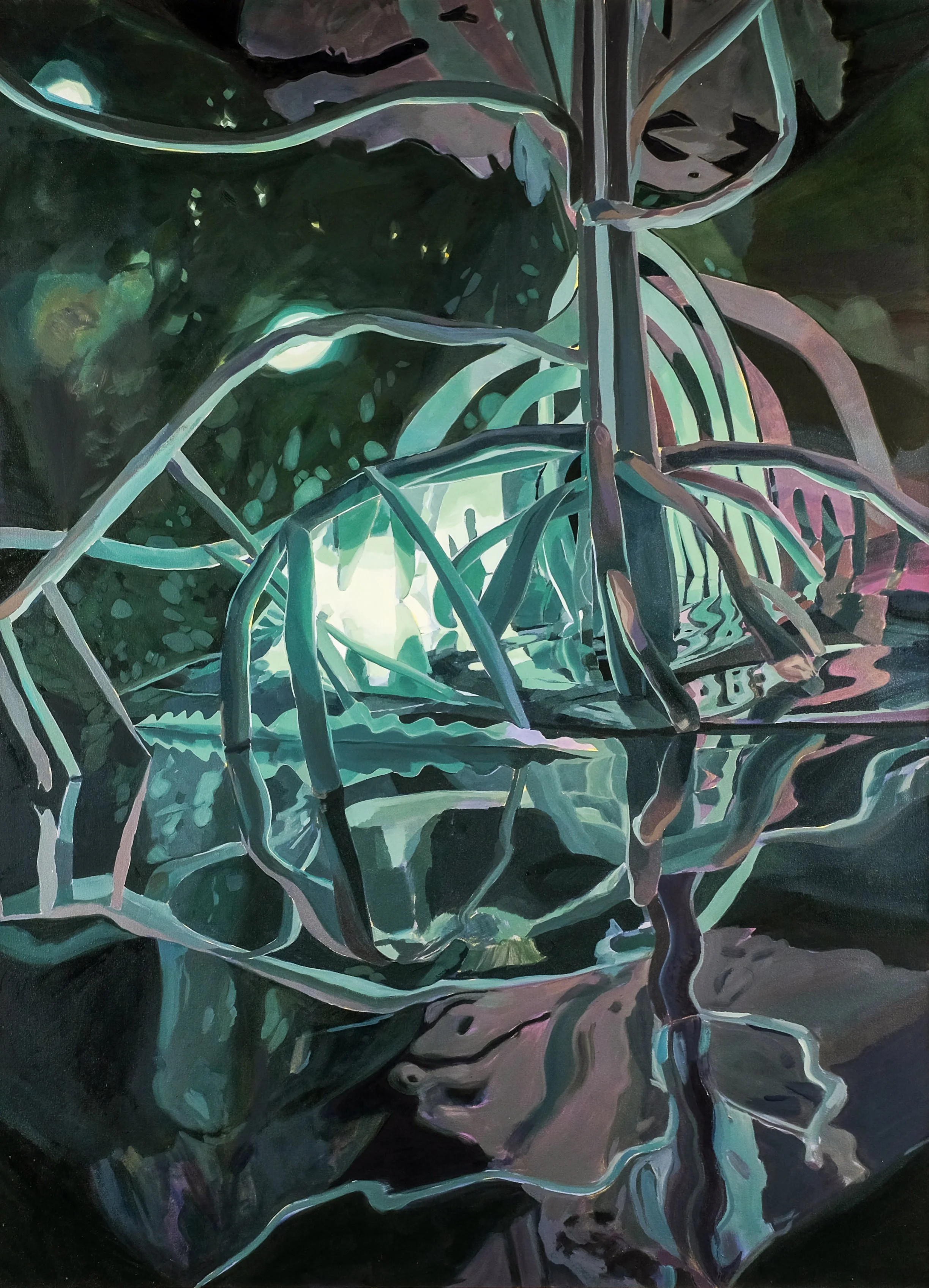  Something Wicked this Way Comes (2020)  Oil on canvas  66” x 48” 