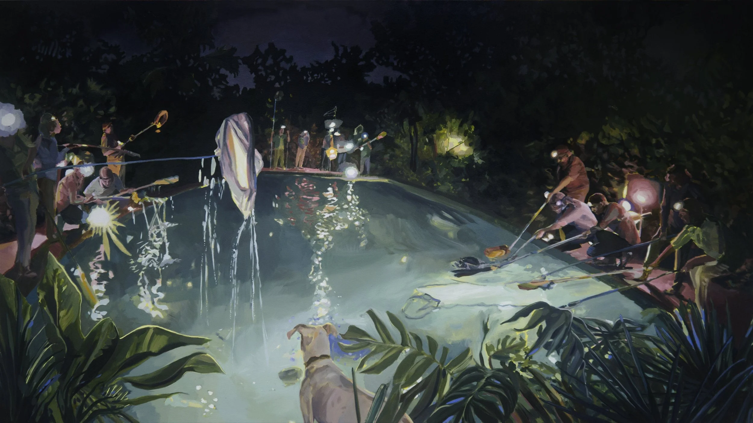  Florida My Eden (2019)  Oil on canvas  44” x 78” 